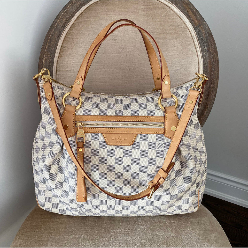 Louis Vuitton Damier Azur Evora MM 2-Way Shoulder Bag
