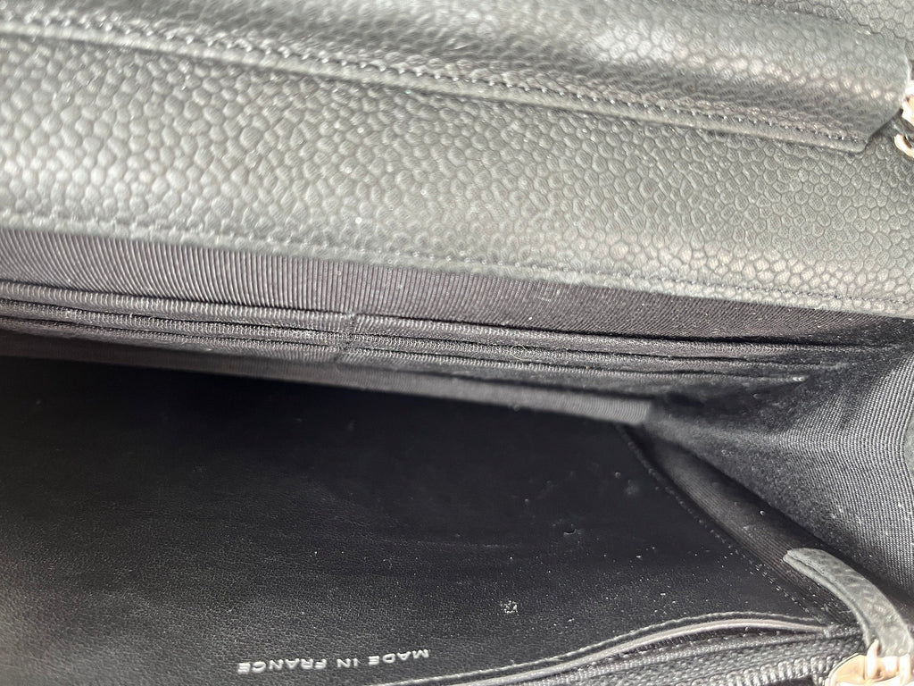 CHANEL 13S WOC Wallet on Chain Black Quilted Leather Crossbody Bag