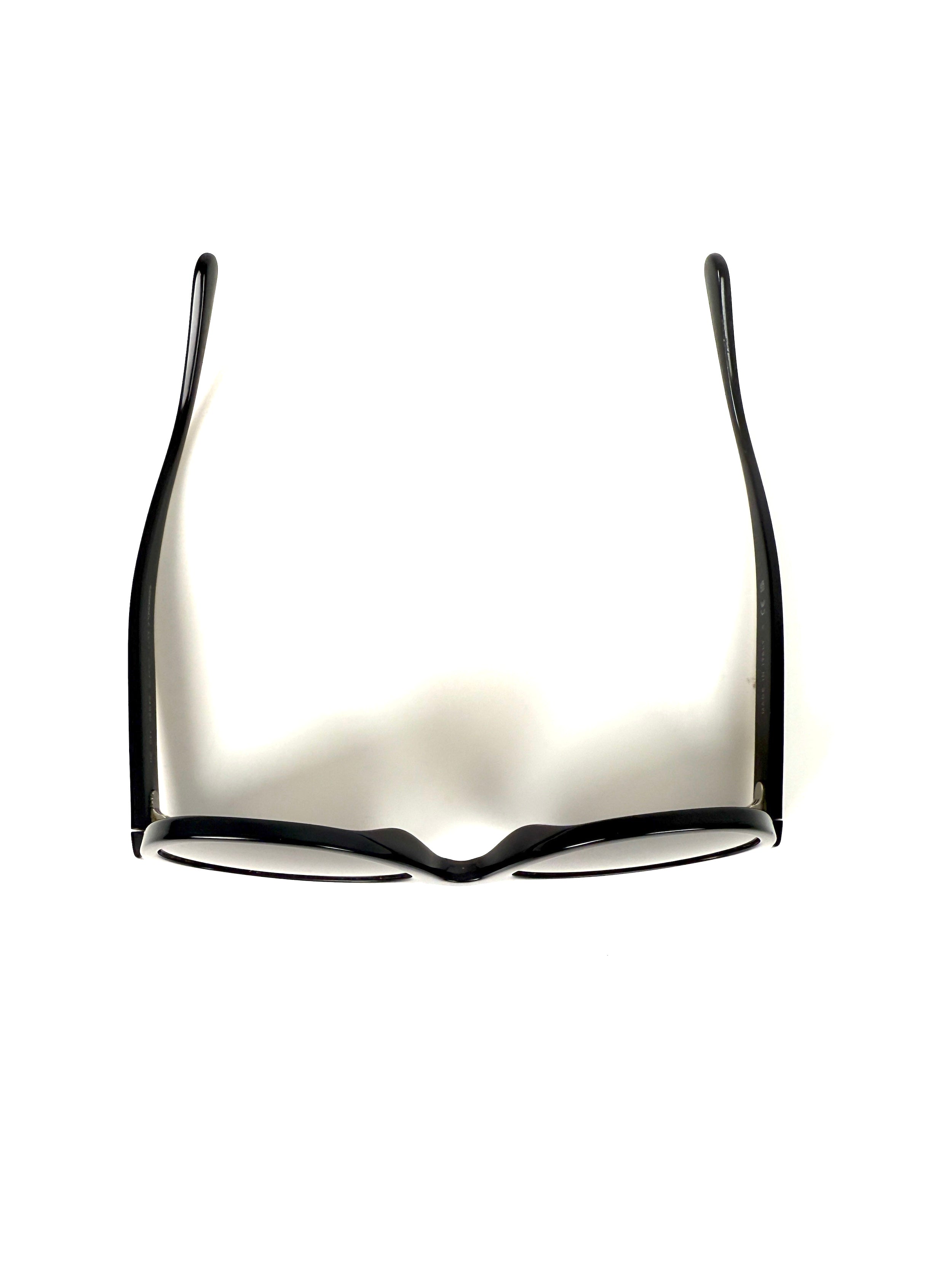 CHANEL 5414 Butterfly Acetate Black Beige Sunglasses