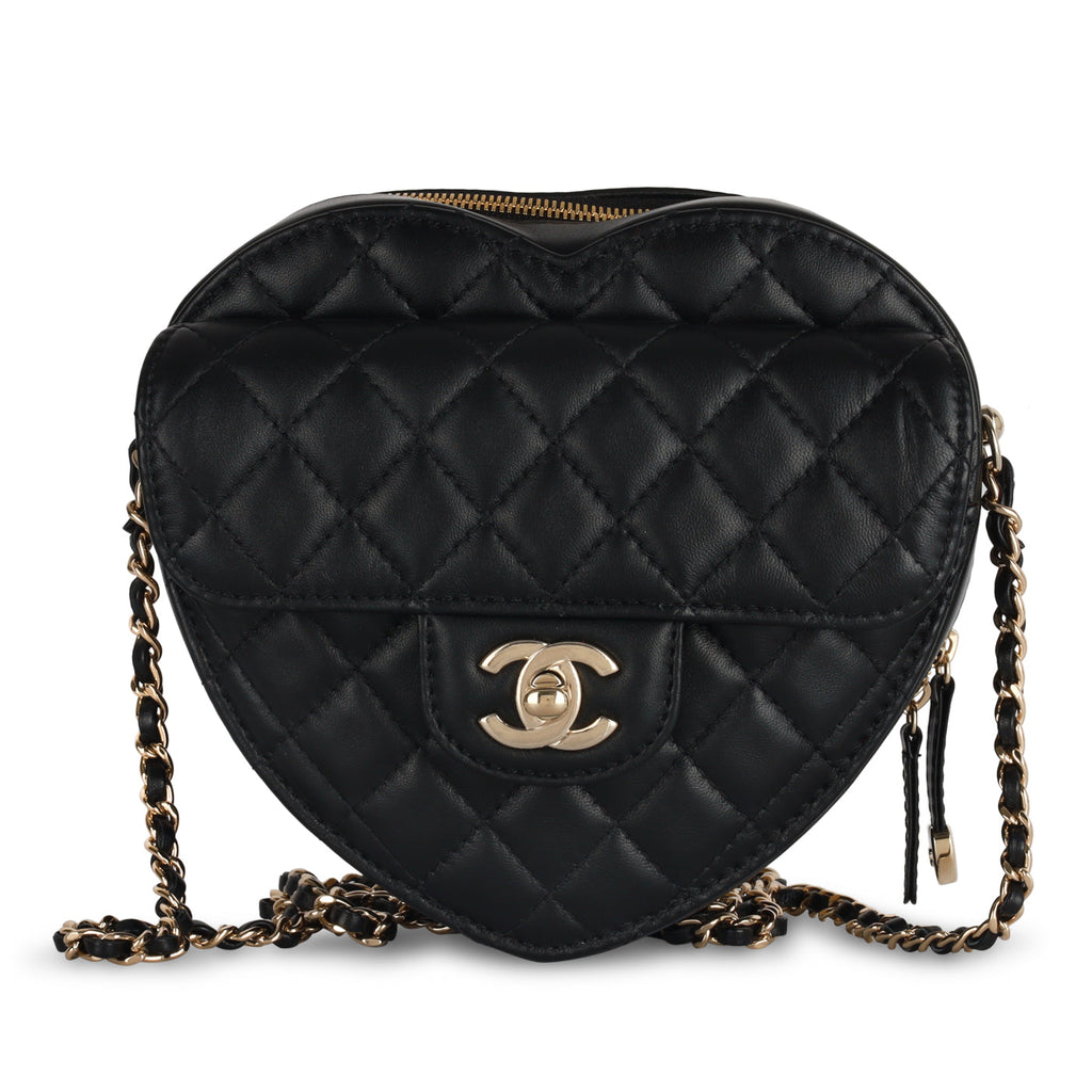 Chanel Large Heart Bag - Black