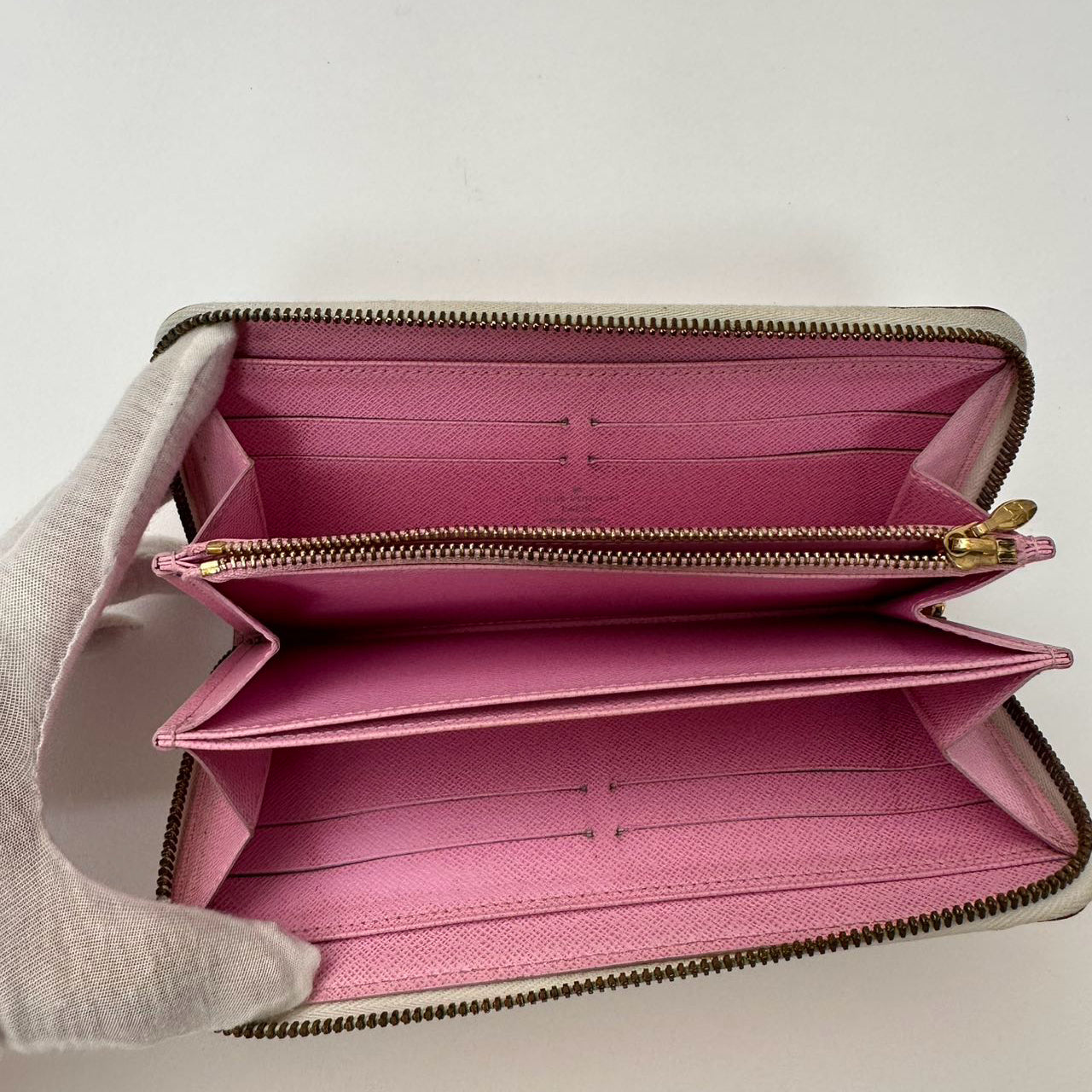 Louis Vuitton Multicolor Zippy Wallet White Takashi Murakami