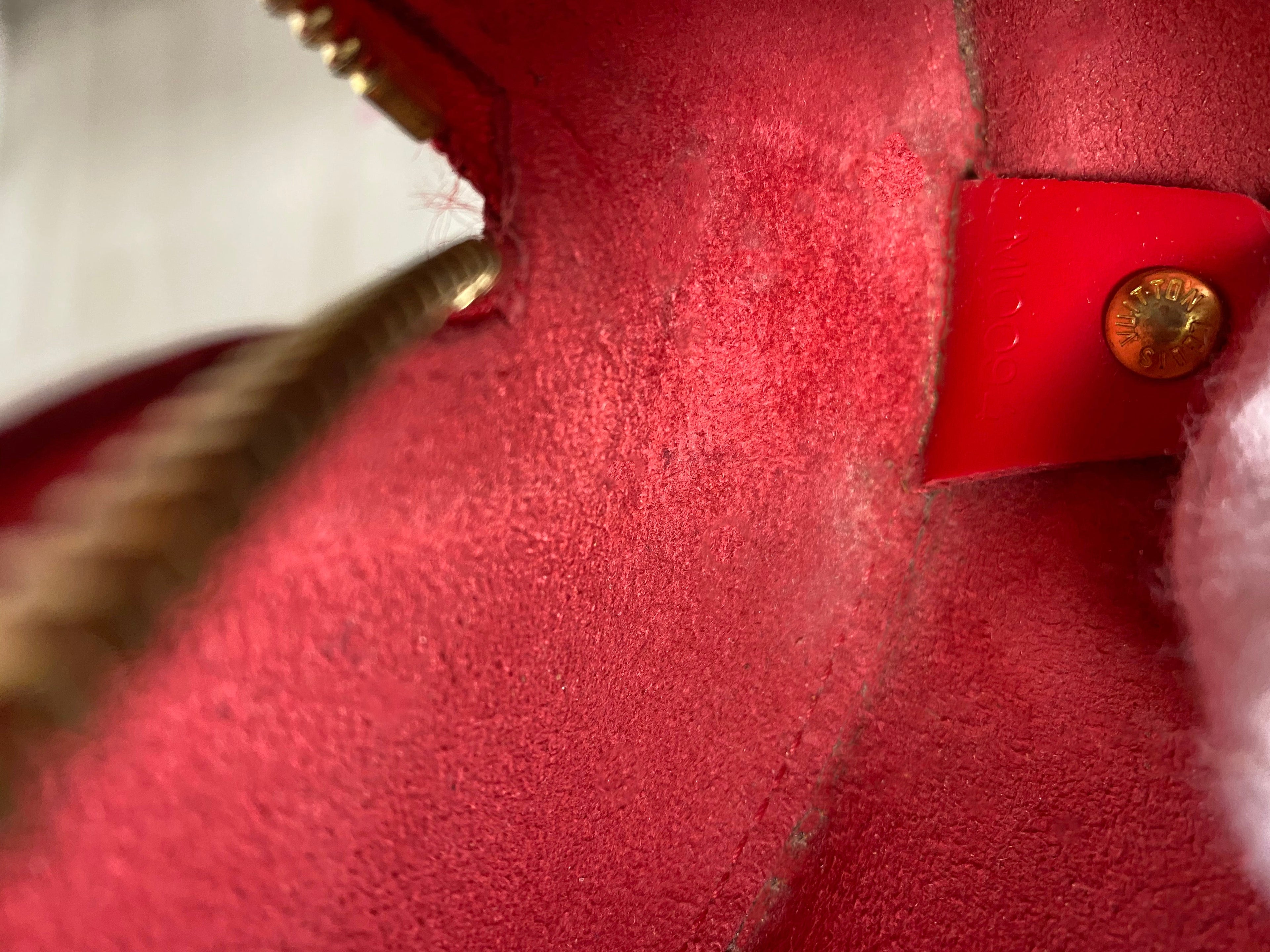 Louis Vuitton Red Epi Papillon 30 Bag and Mini Bag Set