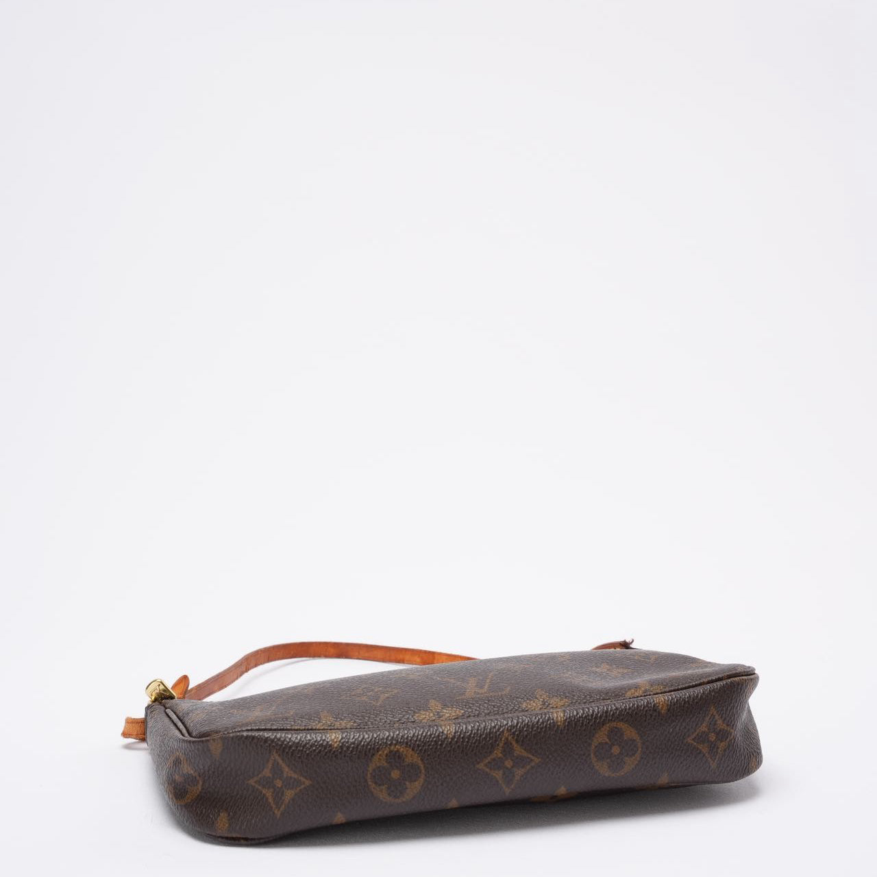 Louis Vuitton Vintage Brown Monogram Pochette Accessoires Shoulder Bag 2000