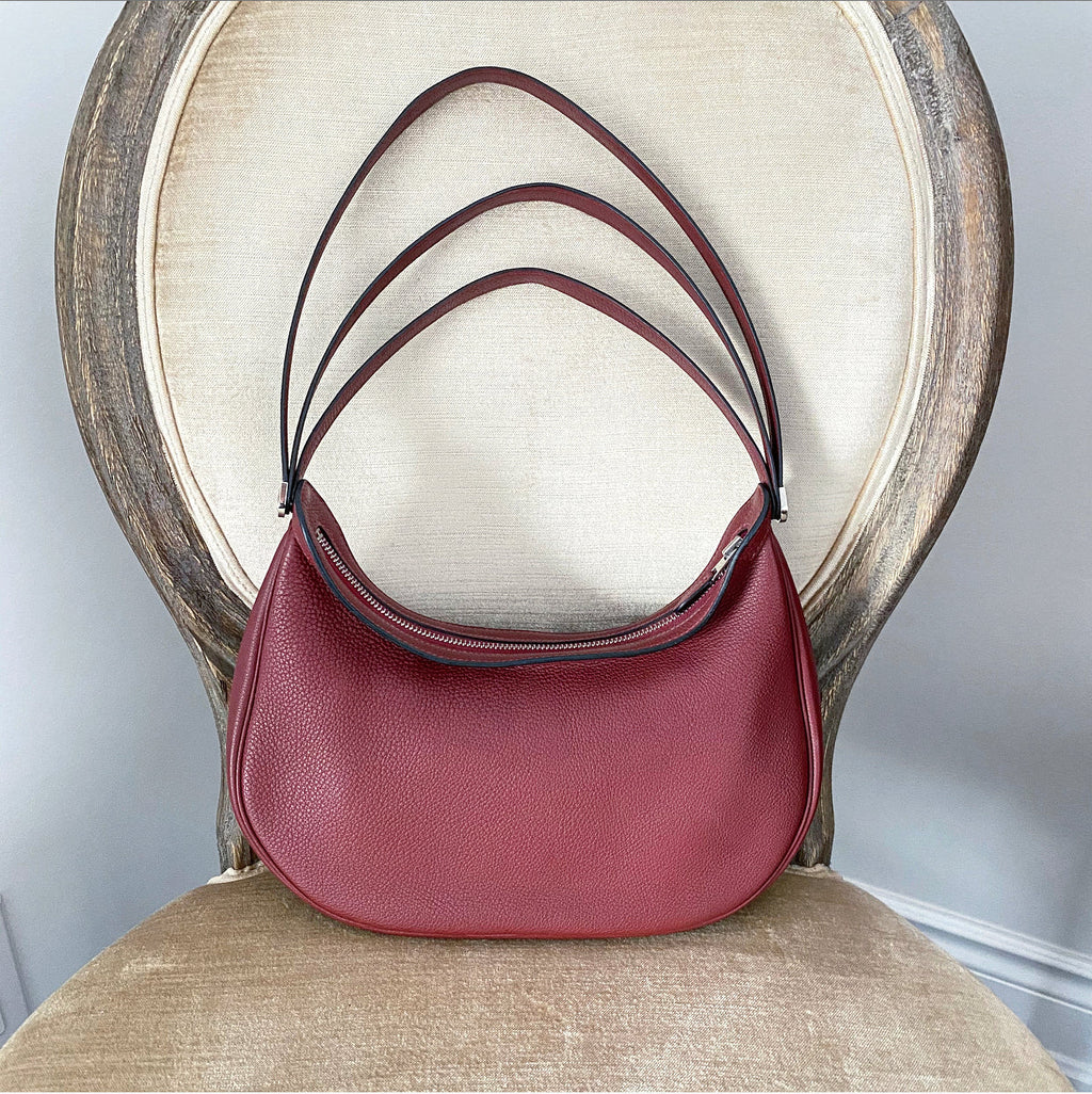 Hermes Vintage 2002 Caporal Triple Strap Rouge H Red Pochette Bag