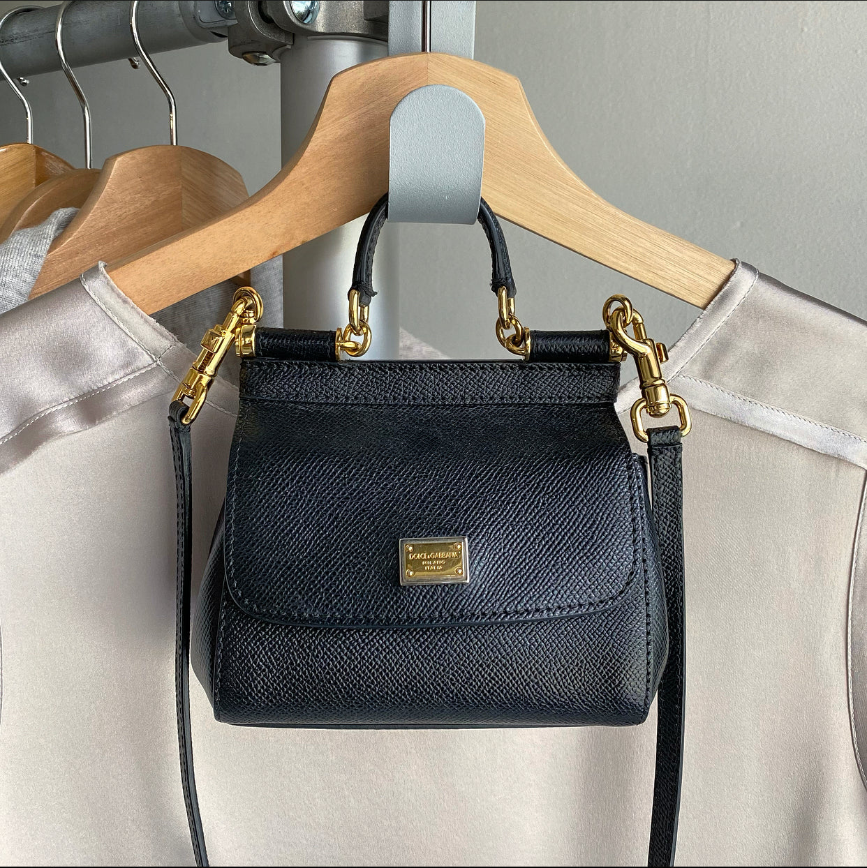 Dolce & Gabbana Miss Sicily Micro Mini Crossbody Bag