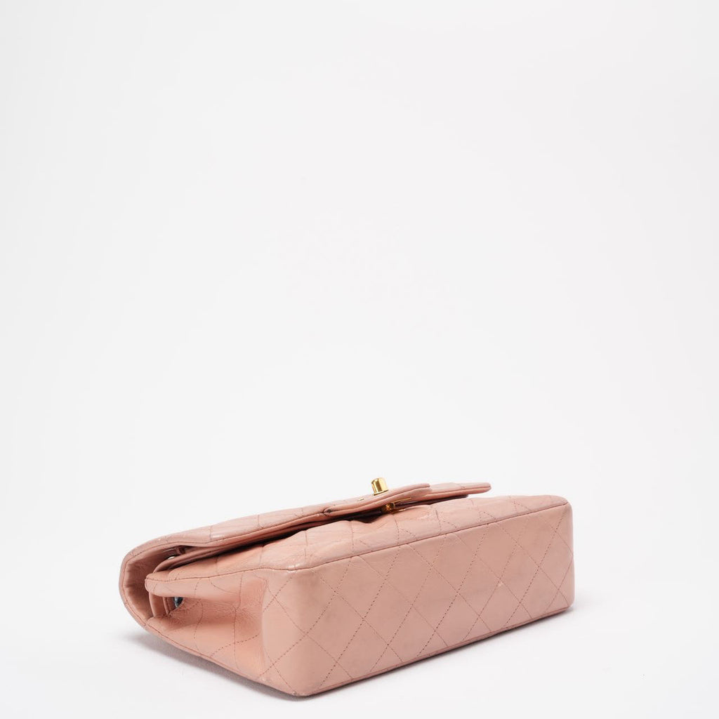 Chanel Vintage Small Pink Lambskin Classic Flap Bag