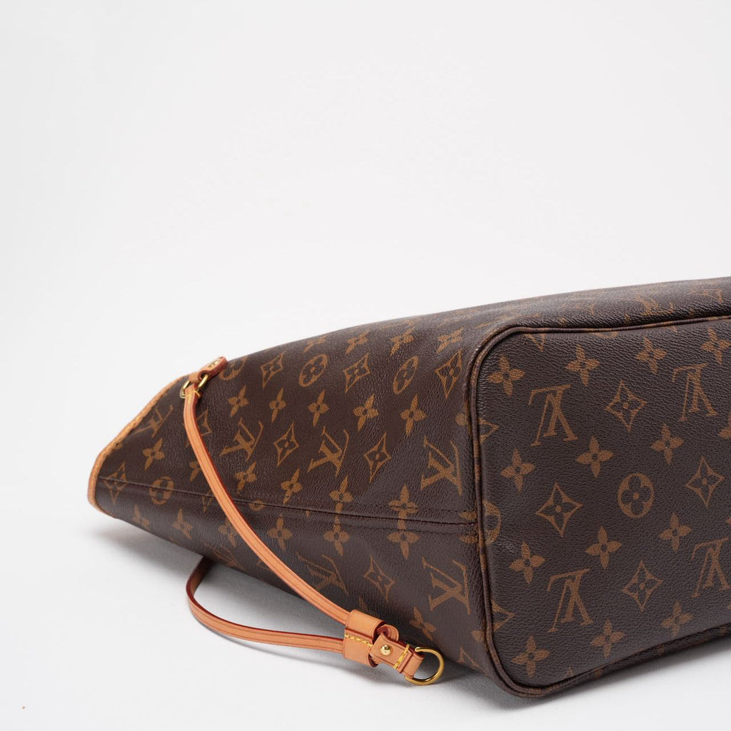 Louis Vuitton Monogram Neverfull MM Handbag Brown
