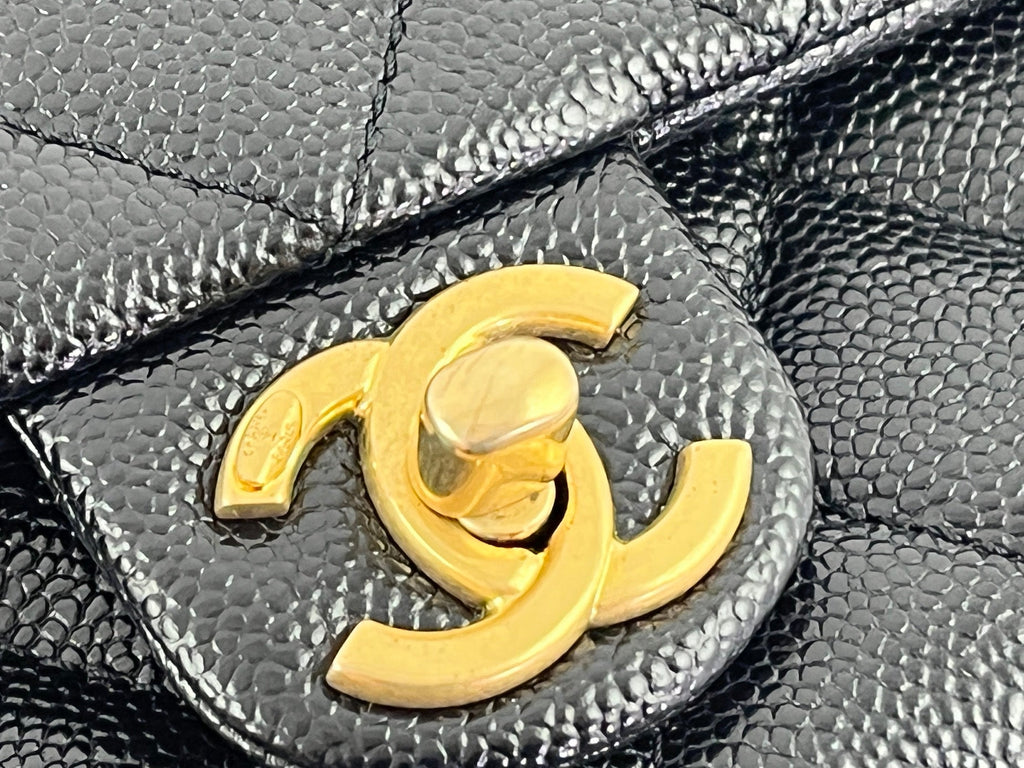 CHANEL Pick me Up Black Caviar Chain Waist Belt Bag