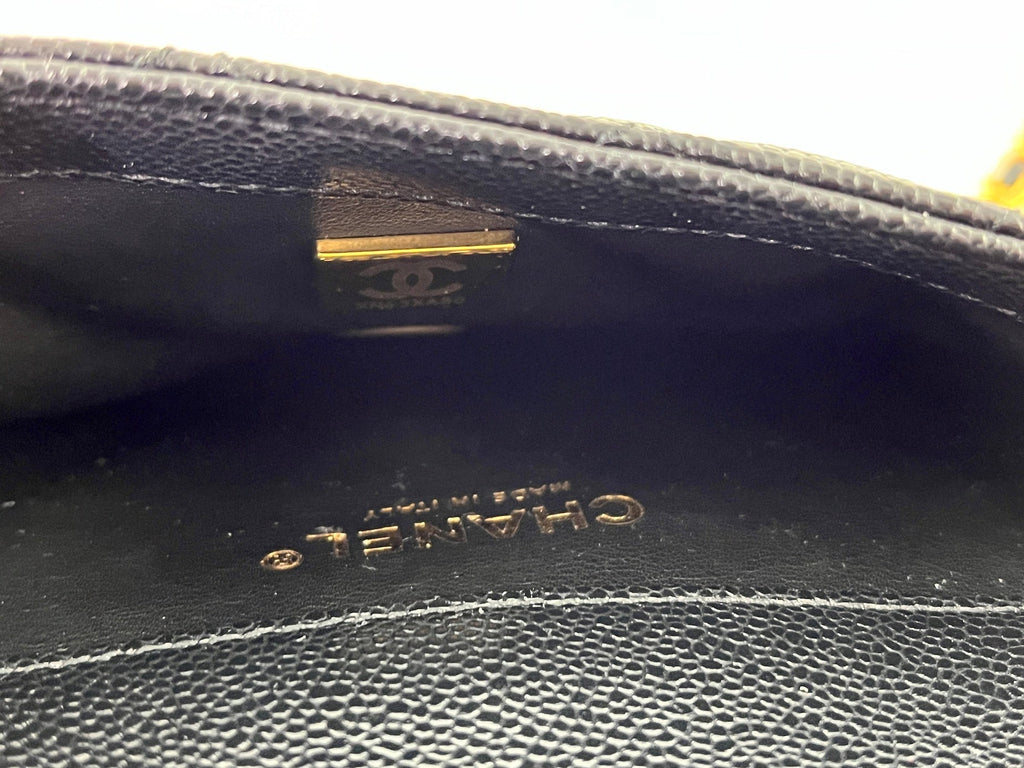 CHANEL Pick me Up Black Caviar Chain Waist Belt Bag
