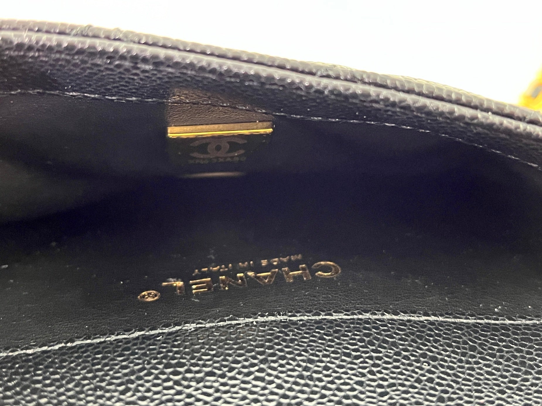 CHANEL Pick me Up Black Caviar Chain Waist Belt Bag
