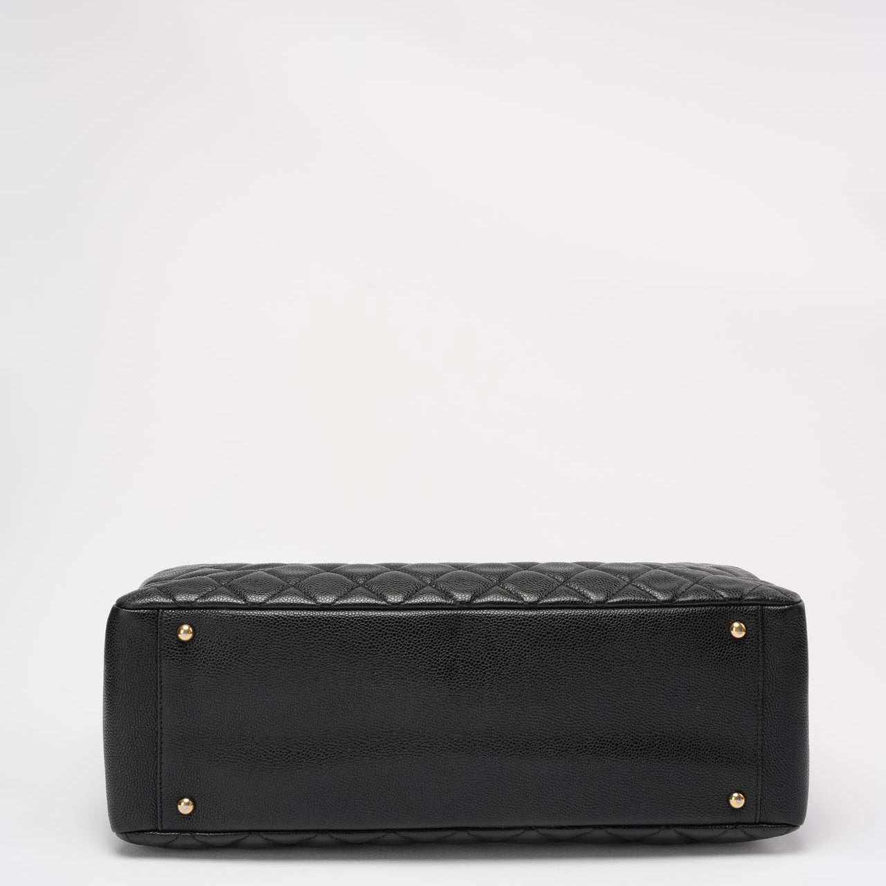 Chanel Black Grand Shopping Tote (GST) Bag in Caviar Leather