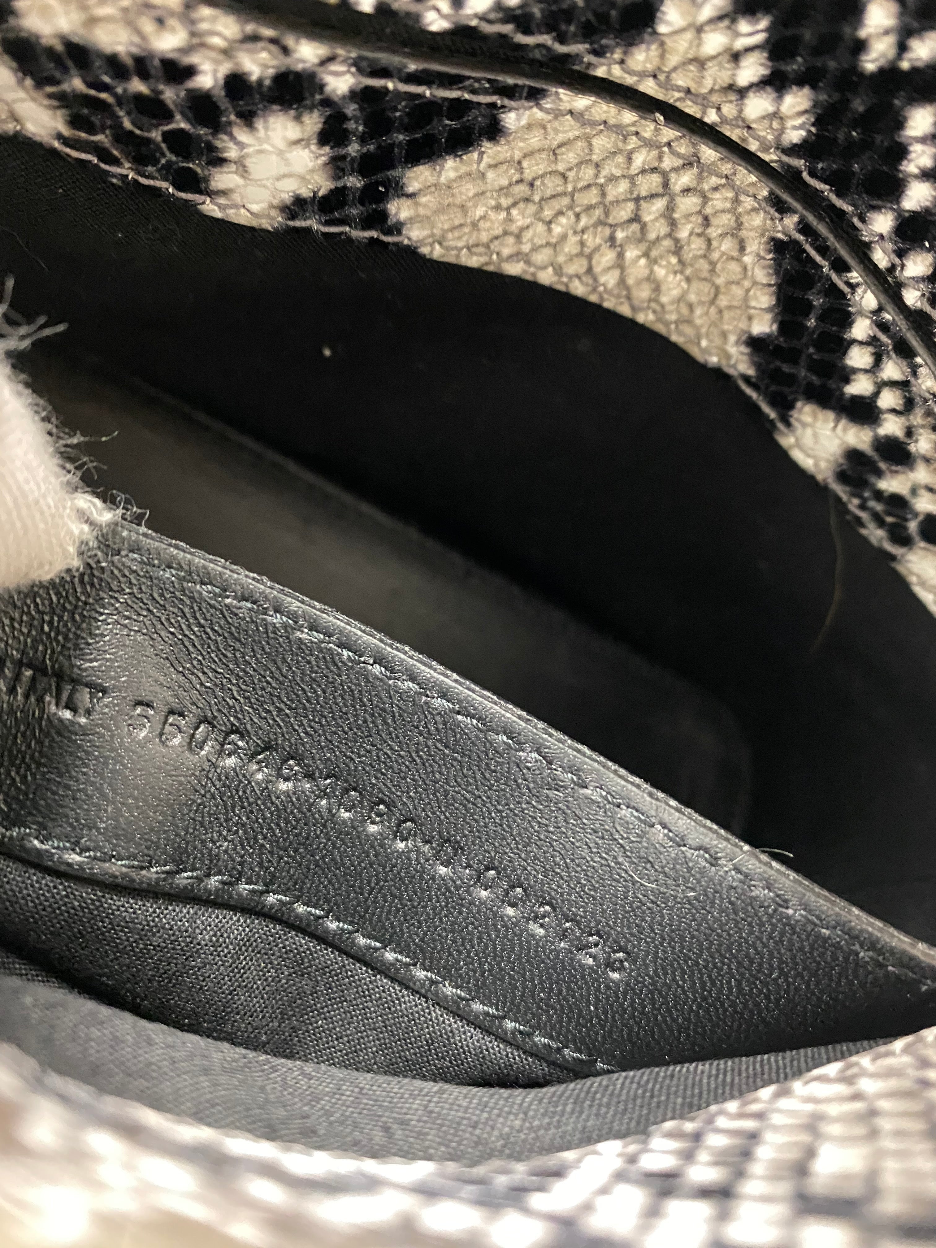 Balenciaga XXS Ville Python Printed Calfskin Mini Crossbody Bag