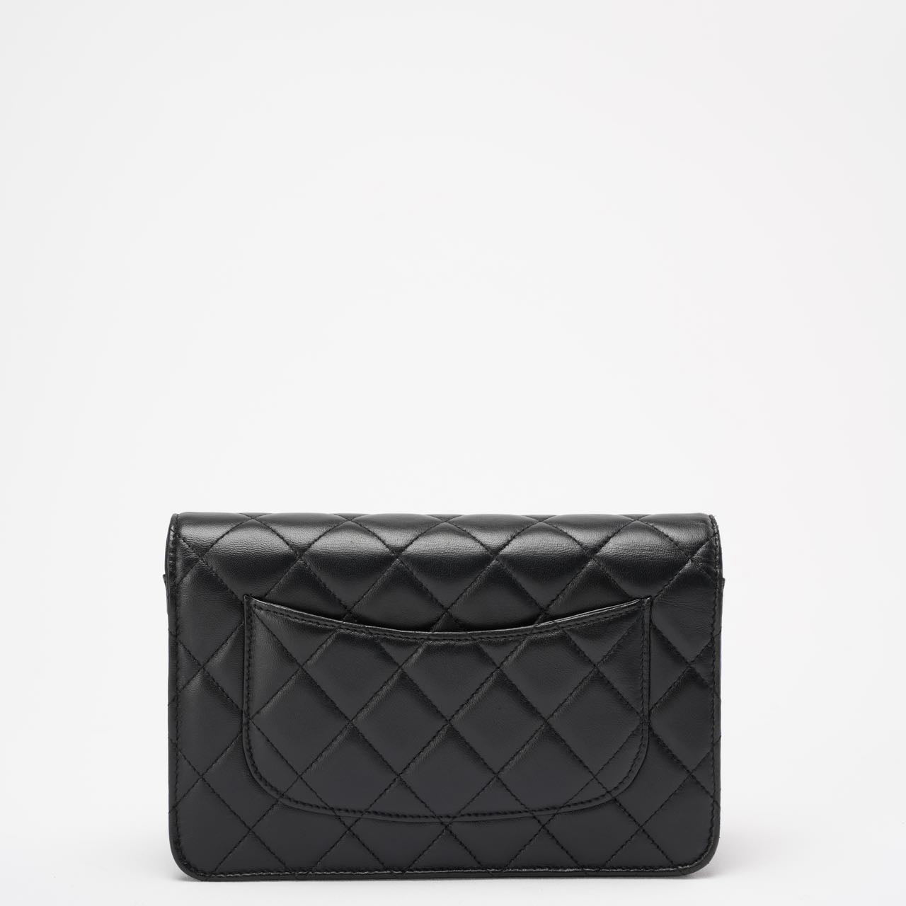 Chanel Black Wallet on Chain Bag Lambskin 2019