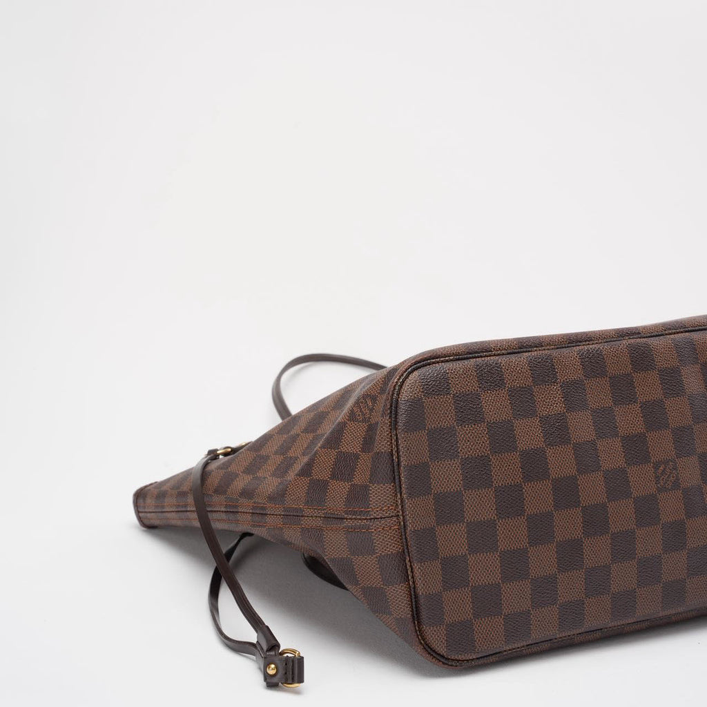 Louis Vuitton Damier Ebene Neverfull MM Tote Bag 2009