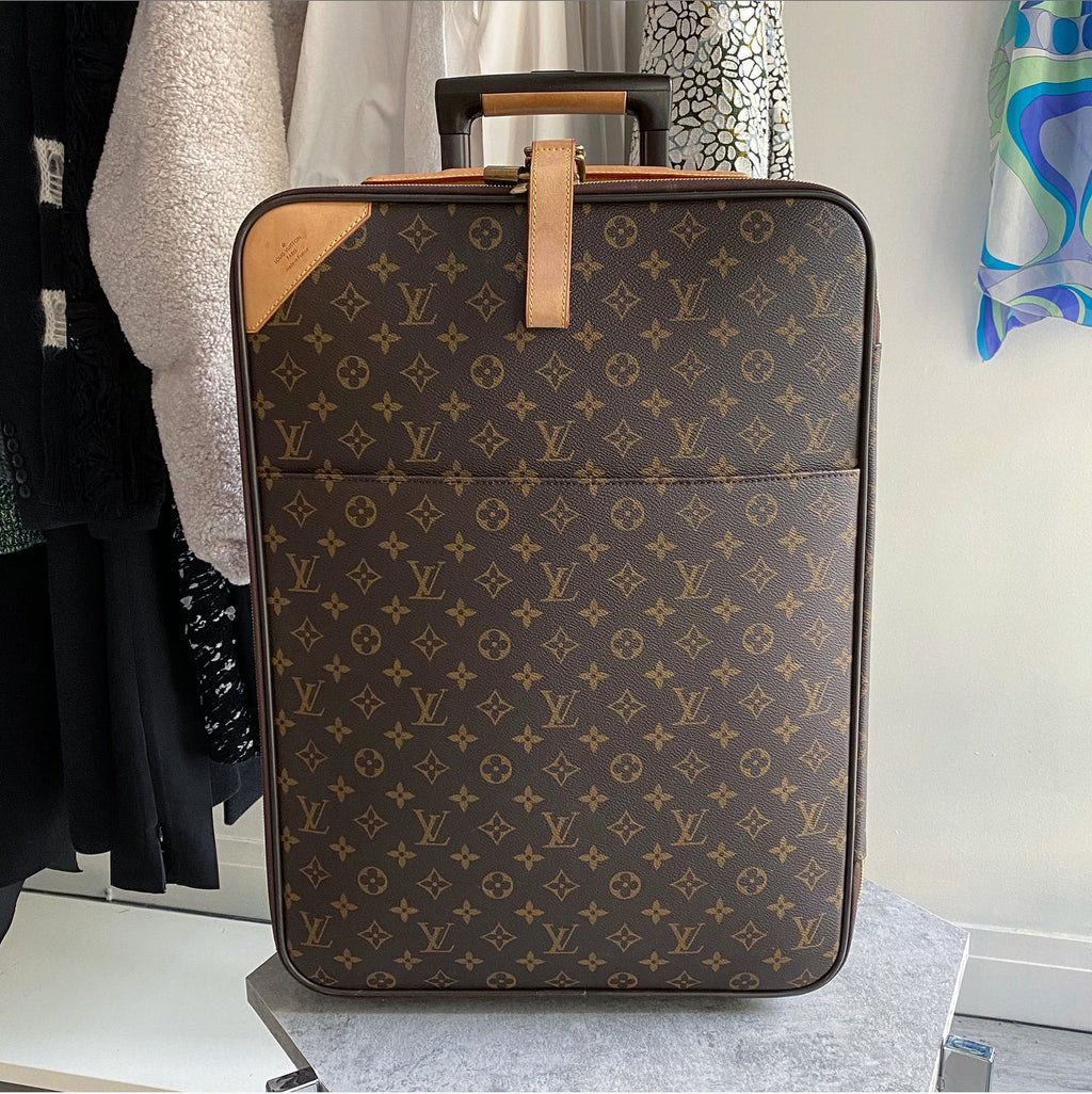 Louis Vuitton Monogram Pegase 55 Rolling Travel Luggage