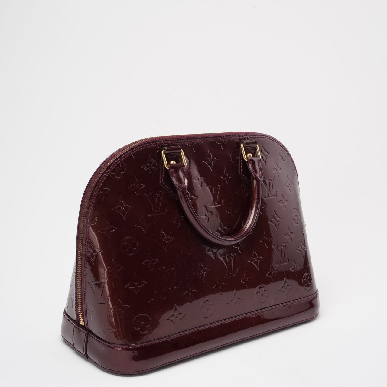 Louis Vuitton Burgundy Vernis Monogram Alma PM