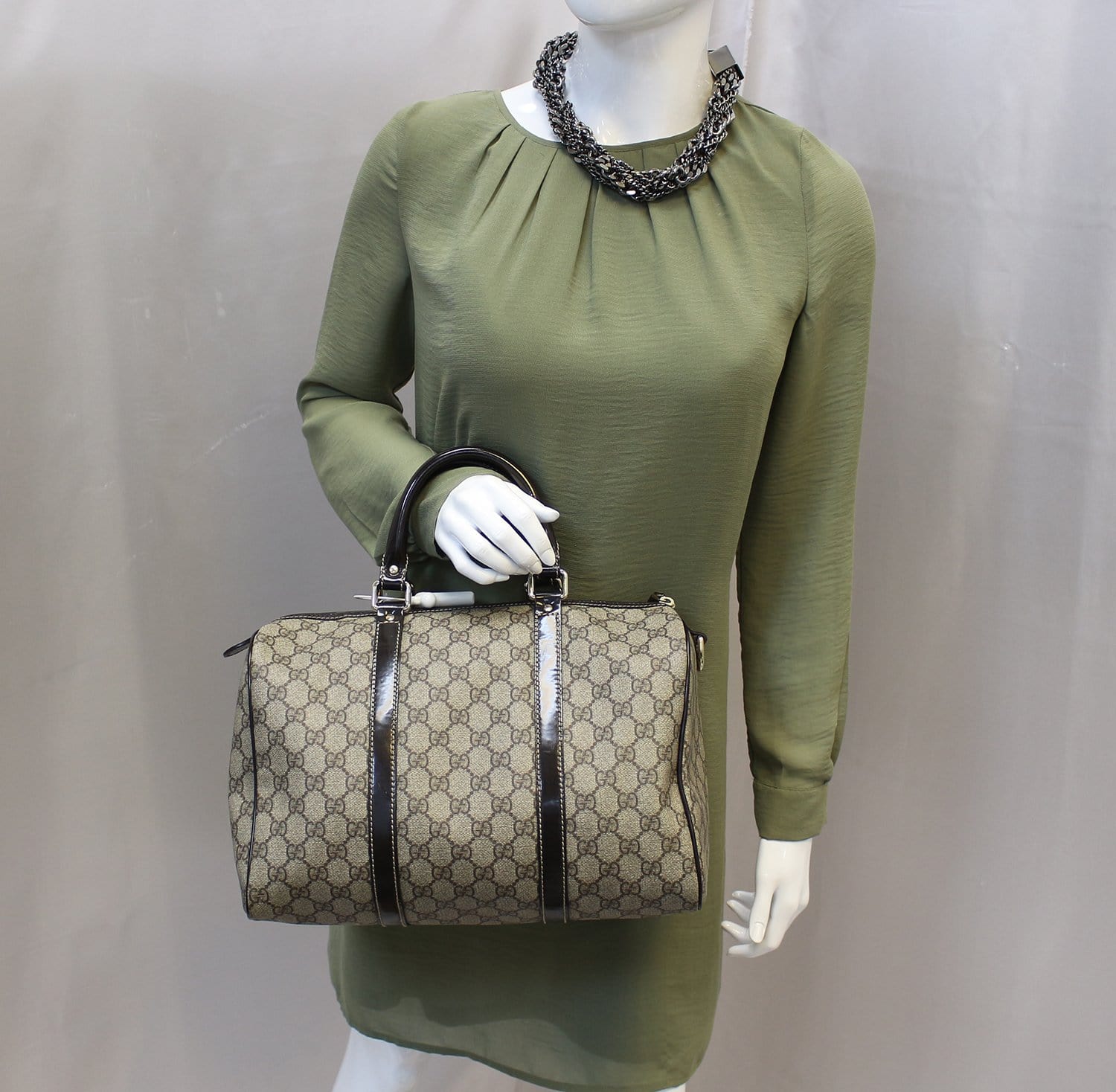 GUCCI Joy Medium Monogram Boston Satchel Bag 193603