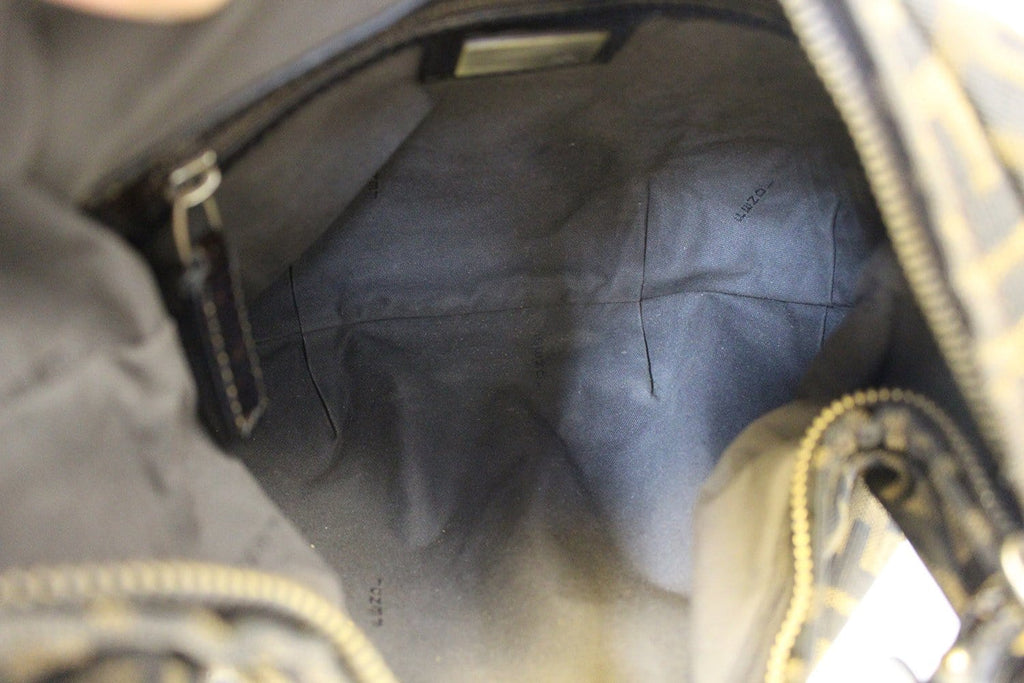FENDI Zucca Monogram Hobo Bag