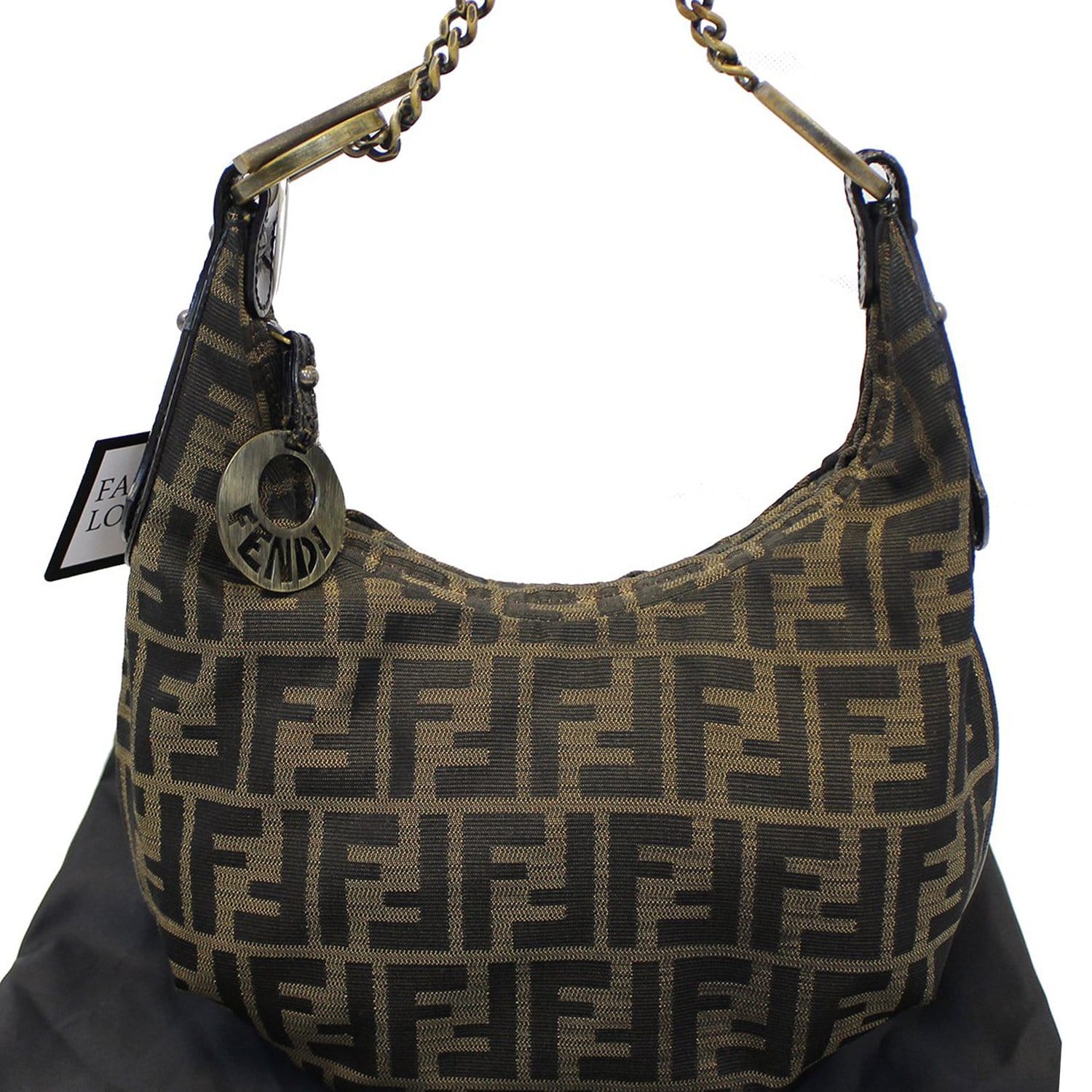 FENDI Zucca Monogram Hobo Bag