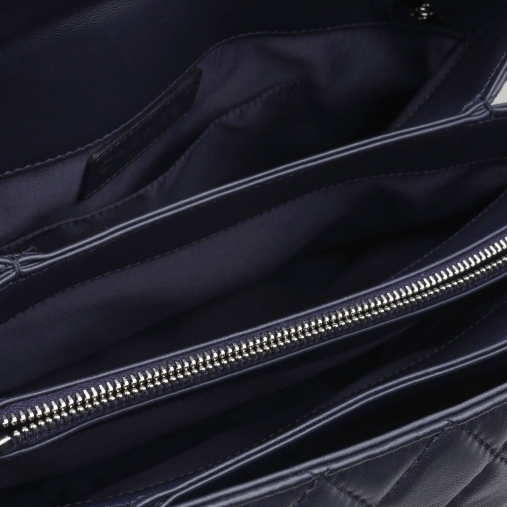 Chanel Accordion Shoulder Bag - Navy
