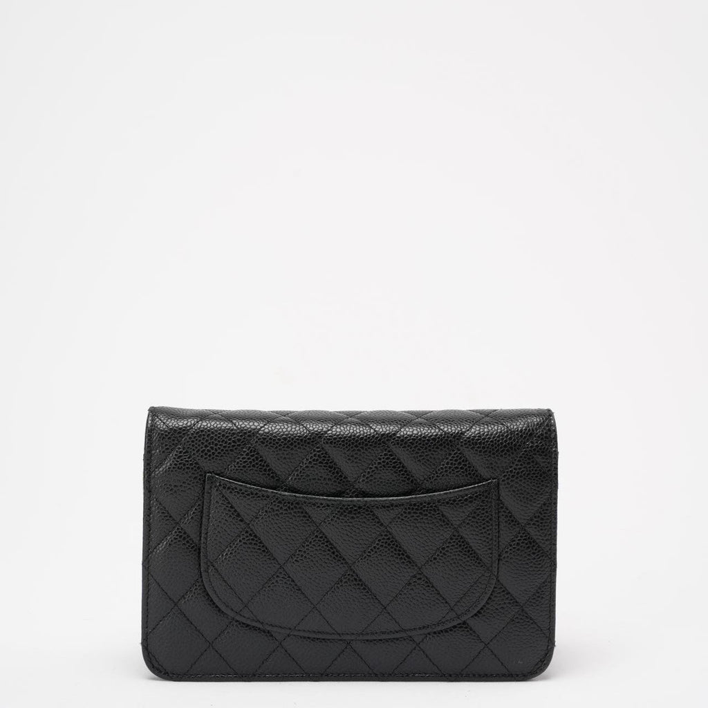 Chanel Black Classic Wallet on Chain (WOC) Caviar 2013-2014