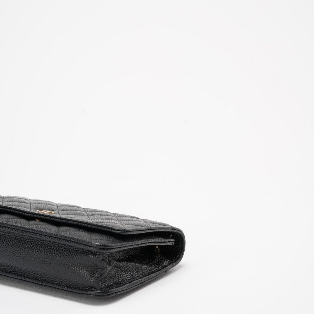 Chanel Black Classic Wallet on Chain (WOC) Caviar 2013-2014