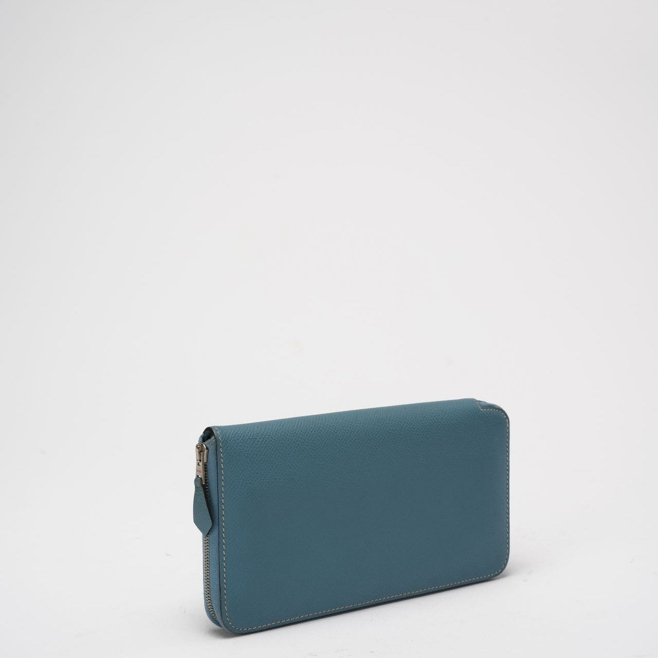 Hermes Long Wallet Blue Jean Epsom Leather 2012