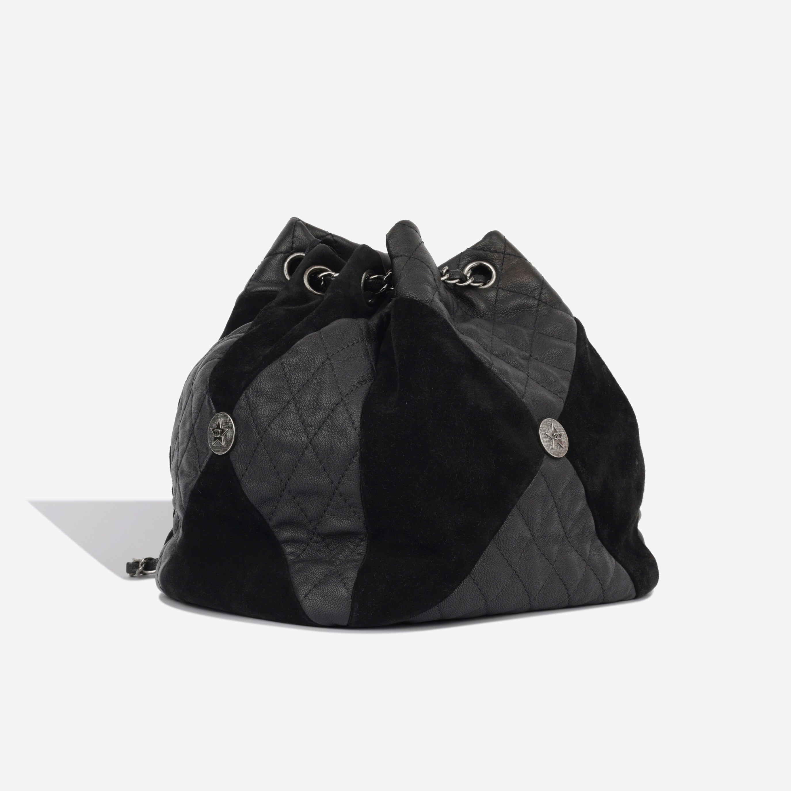 Chanel Goatskin and Suede Bucket Bag