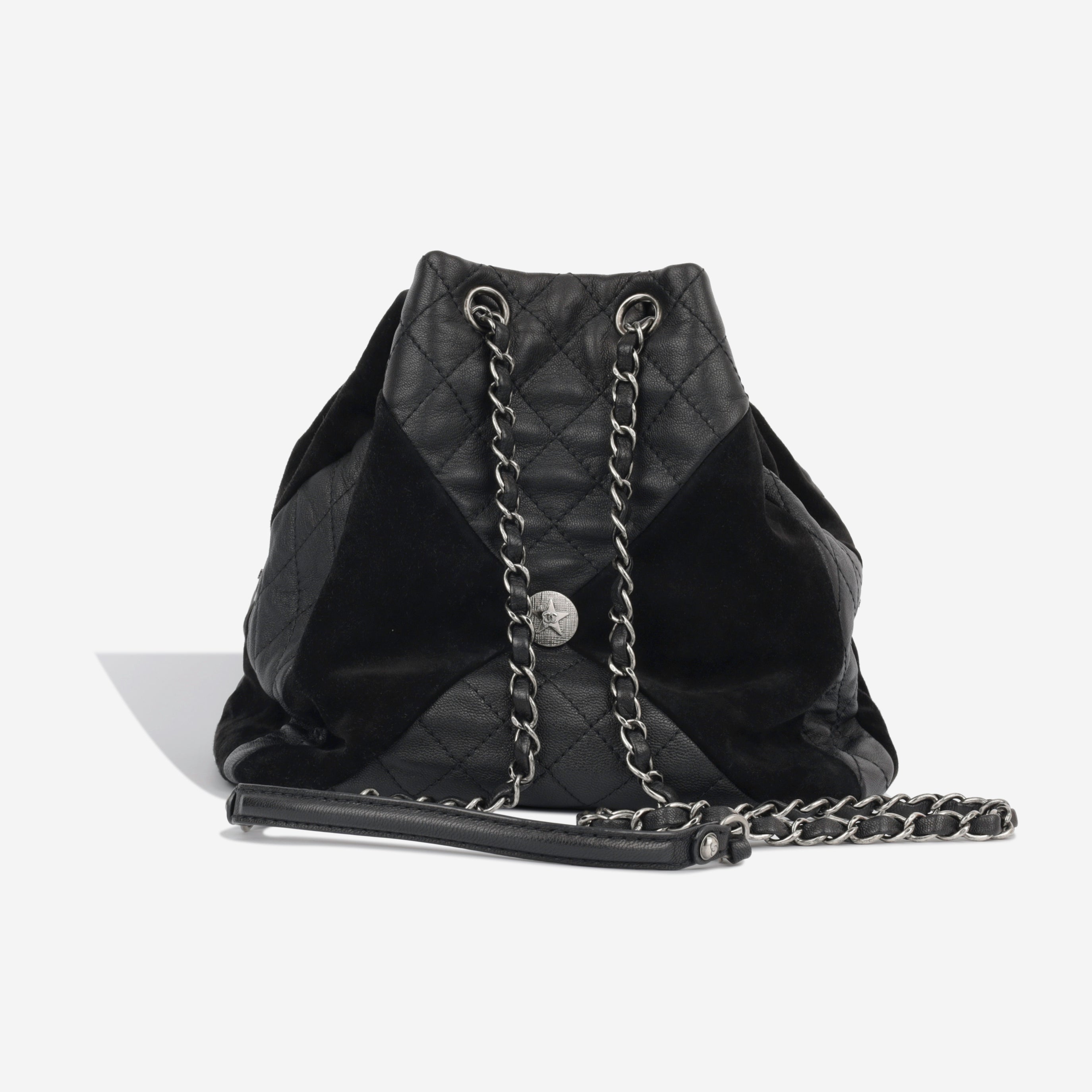 Chanel Goatskin and Suede Bucket Bag