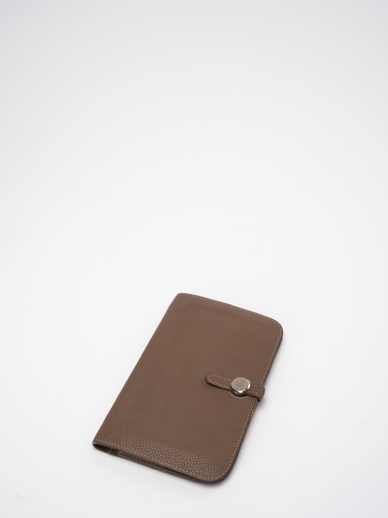 Hermès Hermes Dogon GM Togo Long Wallet Etoupe ( taupe)