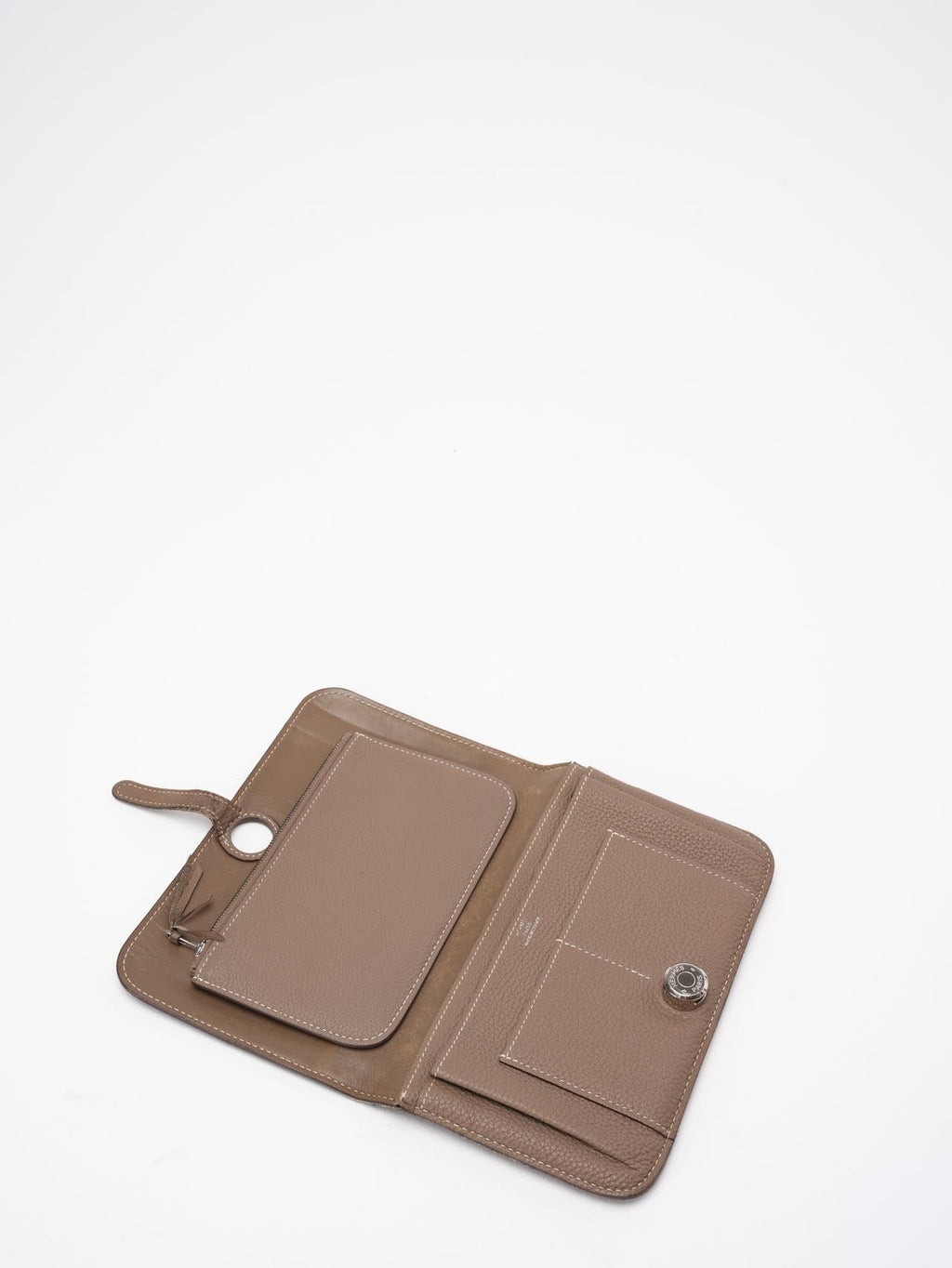Hermès Hermes Dogon GM Togo Long Wallet Etoupe ( taupe)