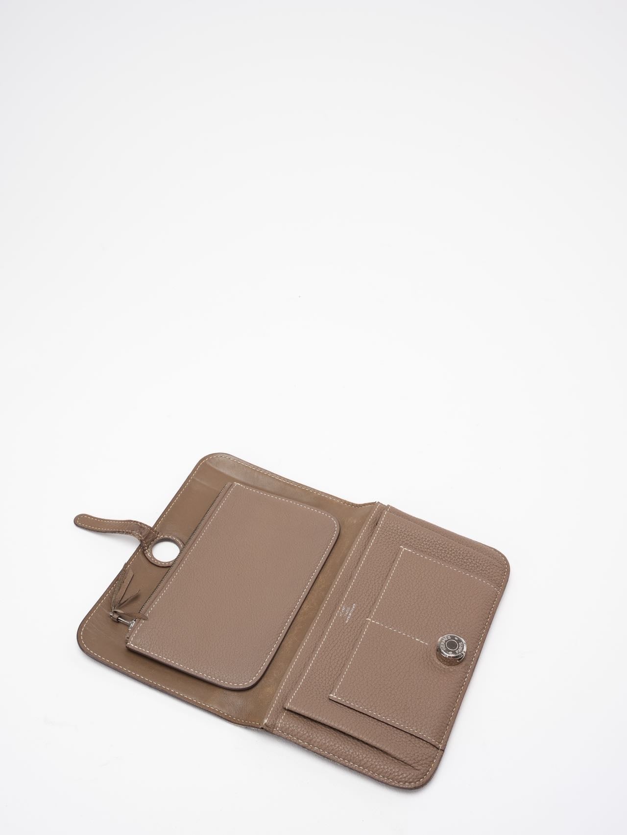 Hermès Hermes Dogon GM Togo Long Wallet Etoupe ( taupe)