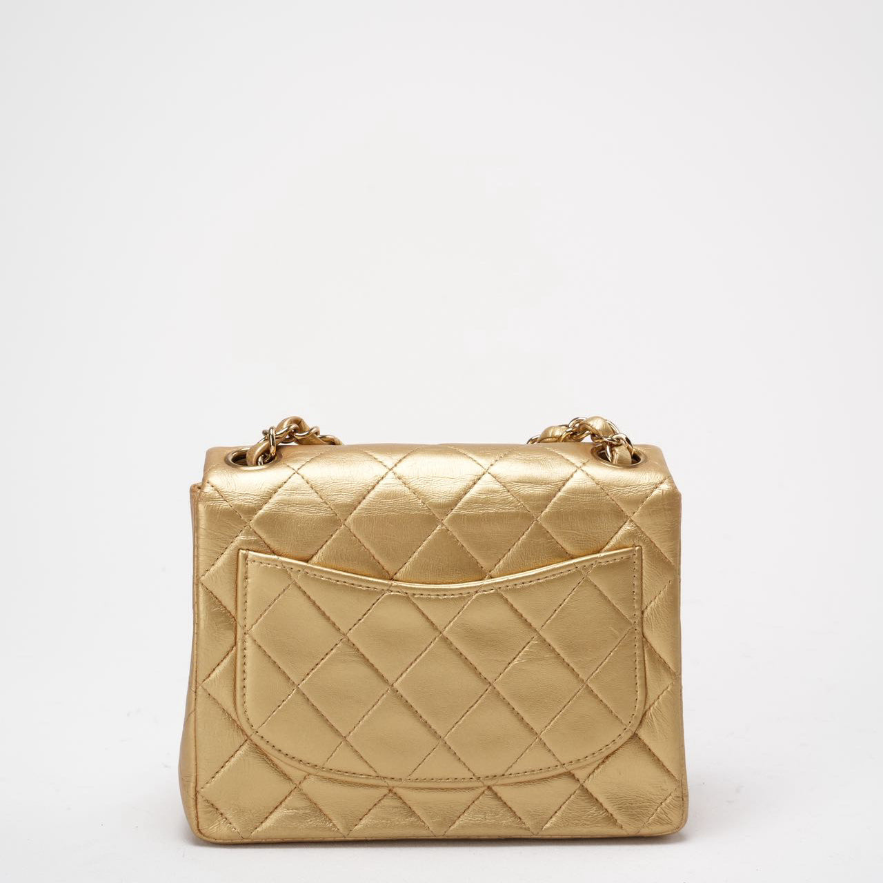 Chanel Golden Vintage Mini Flap Square Bag 2000s
