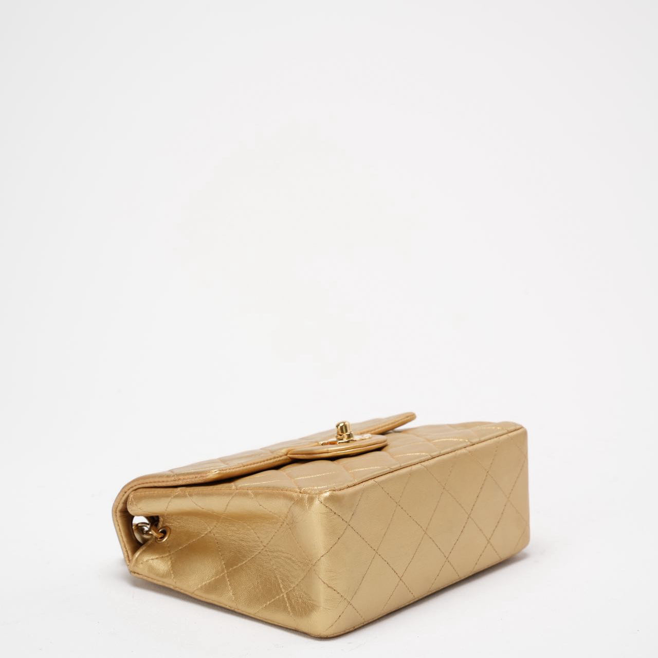 Chanel Golden Vintage Mini Flap Square Bag 2000s