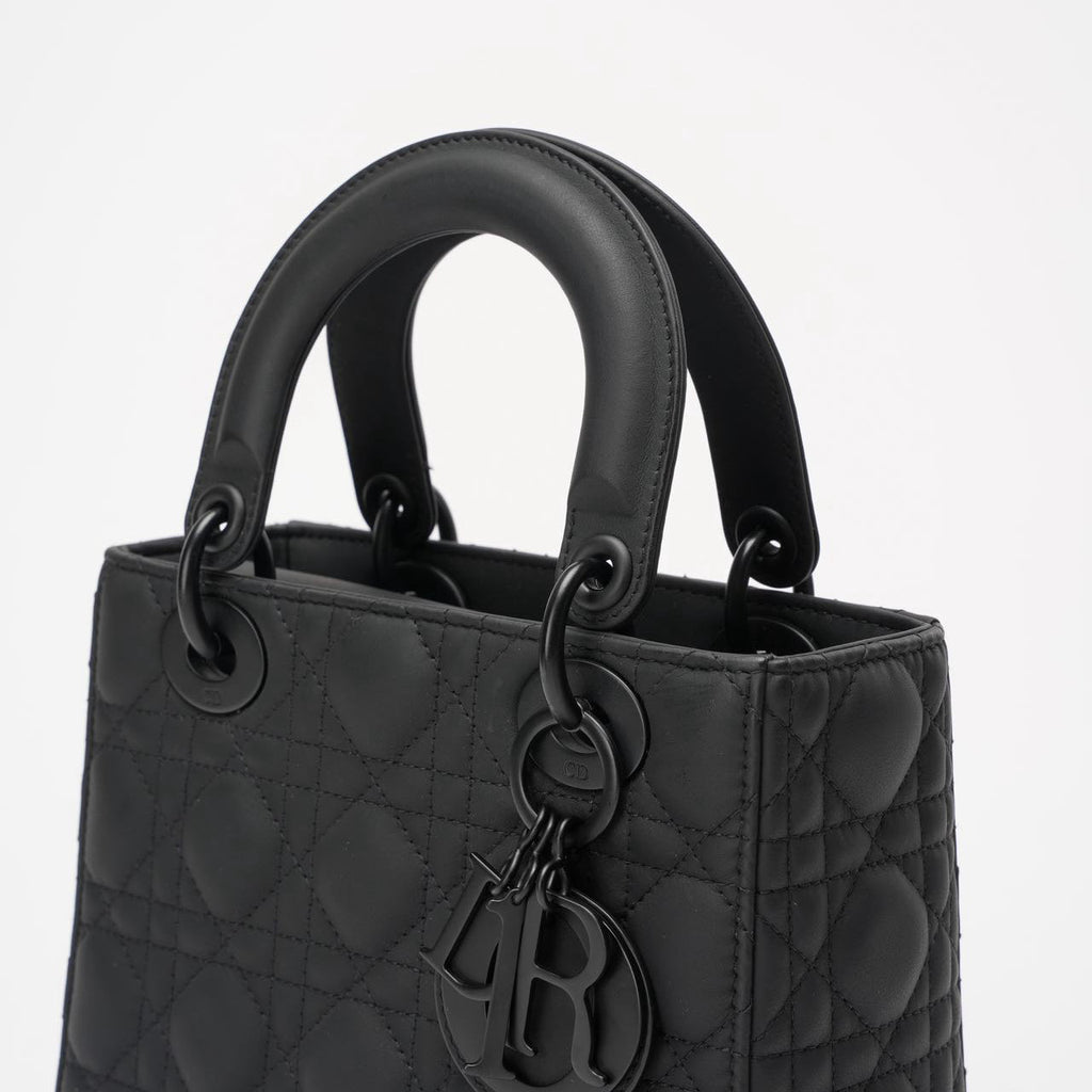 Christian Dior Cannage Small My ABC Dior Lady Dior Black