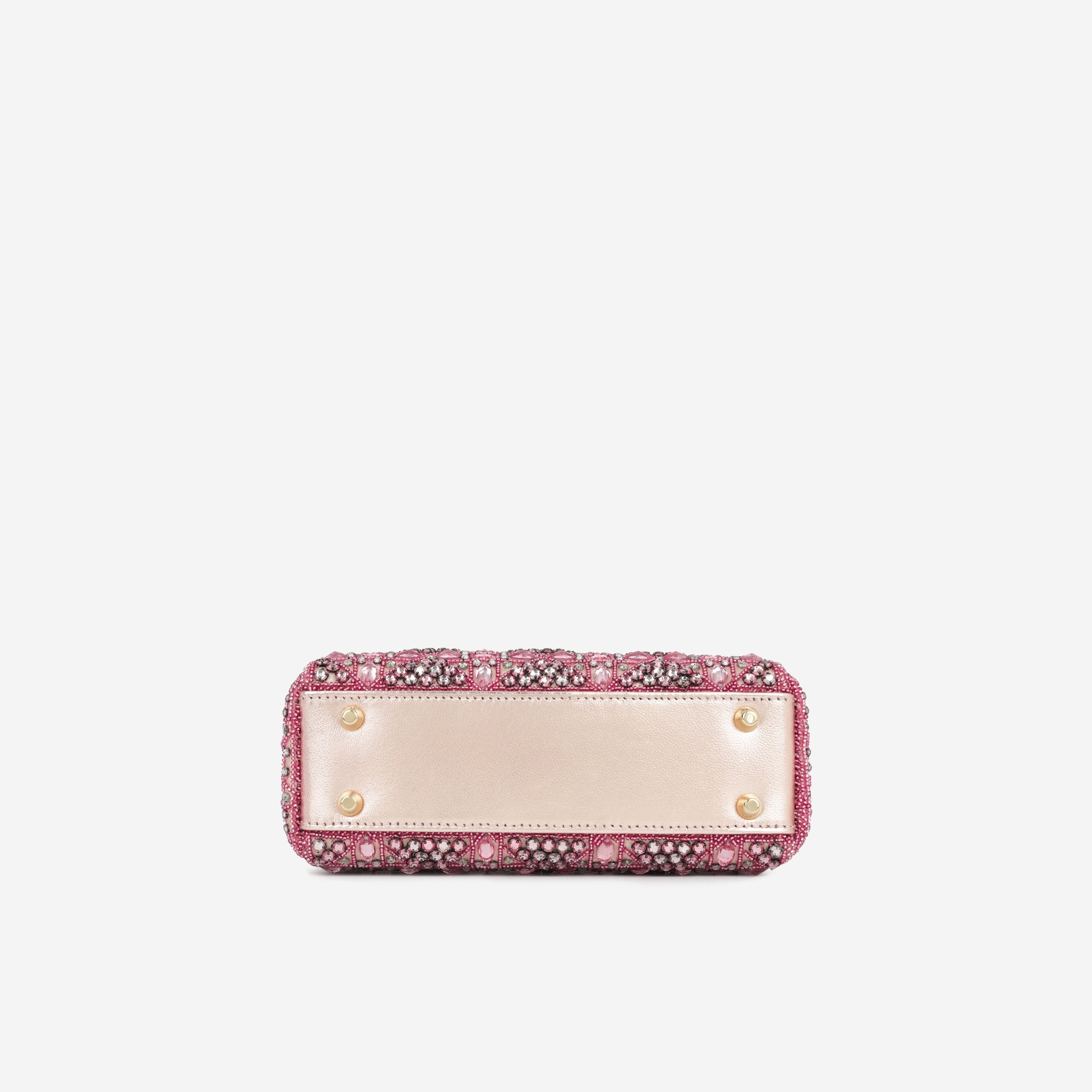 Christian Dior Mini Lady Dior - Pink Crystal Beaded