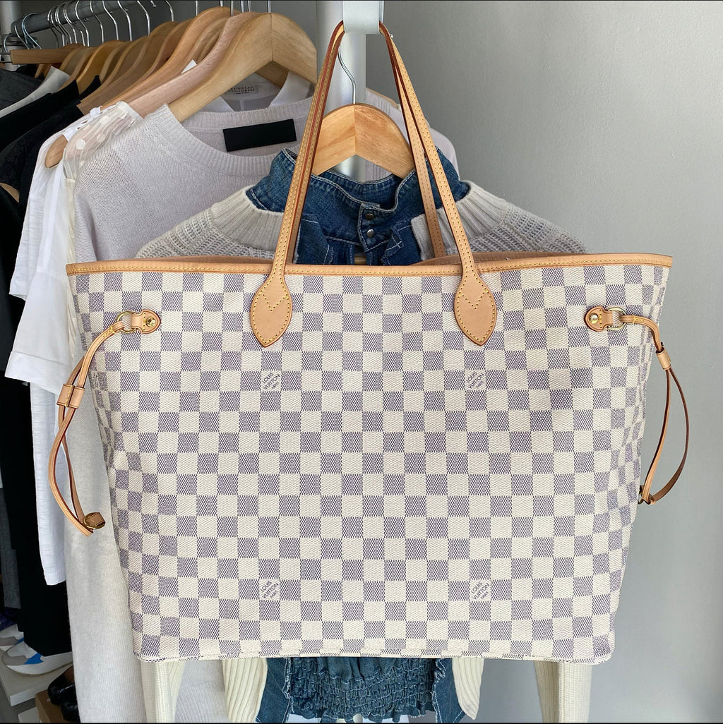 Louis Vuitton Damier Azur Neverfull GM Tote Bag