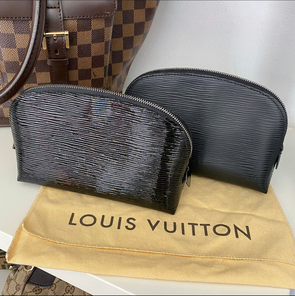 Louis Vuitton Black Epi Electric Small Cosmetic Pouch Bag