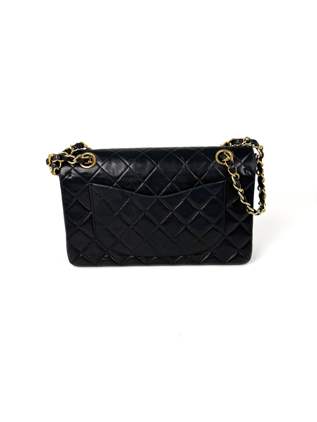 Vintage CHANEL Small Classic Quilted Lambskin Leather Double Flap Bag