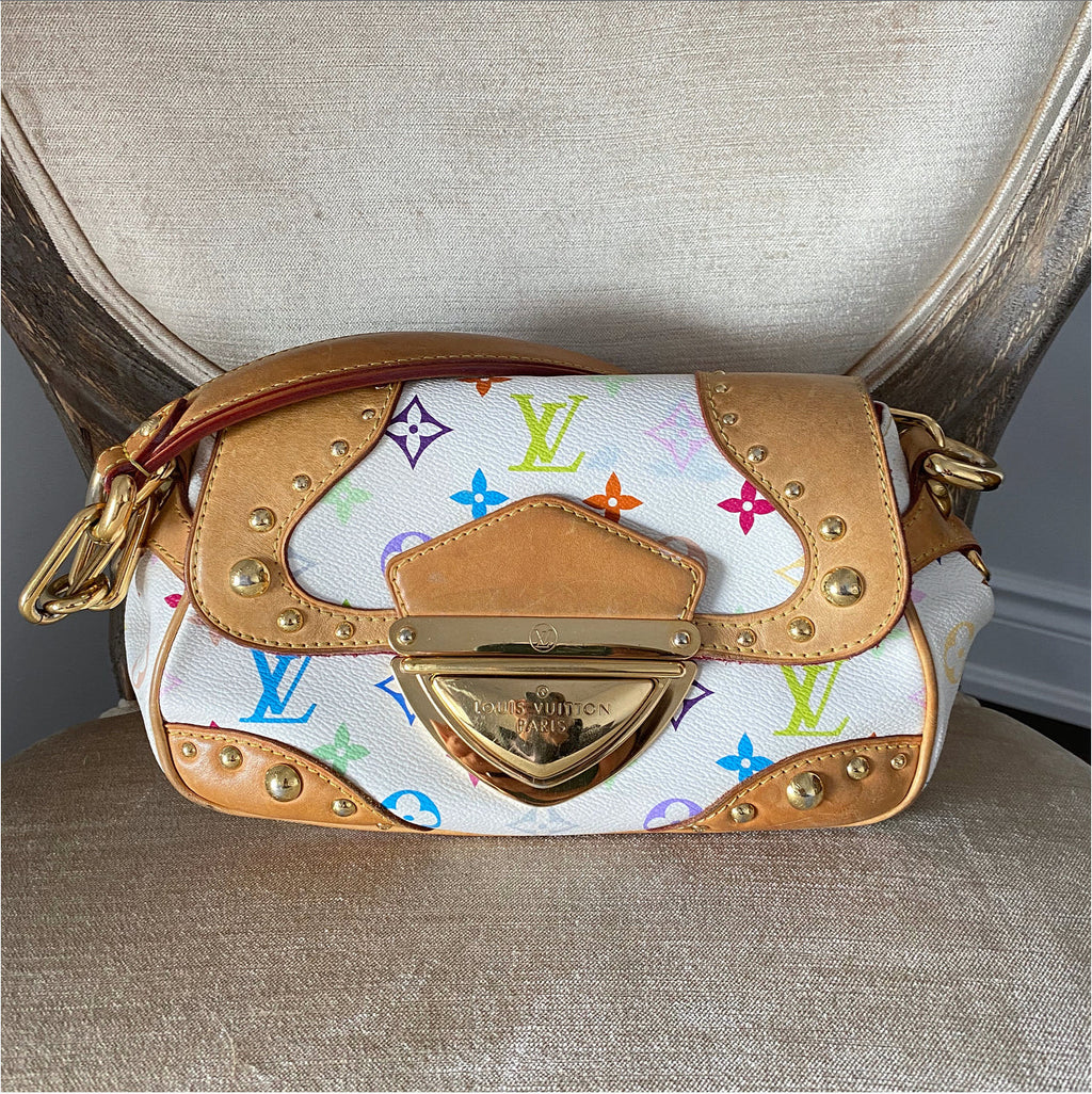 Louis Vuitton Murakami Multicolor White Marilyn Shoulder Pochette Bag