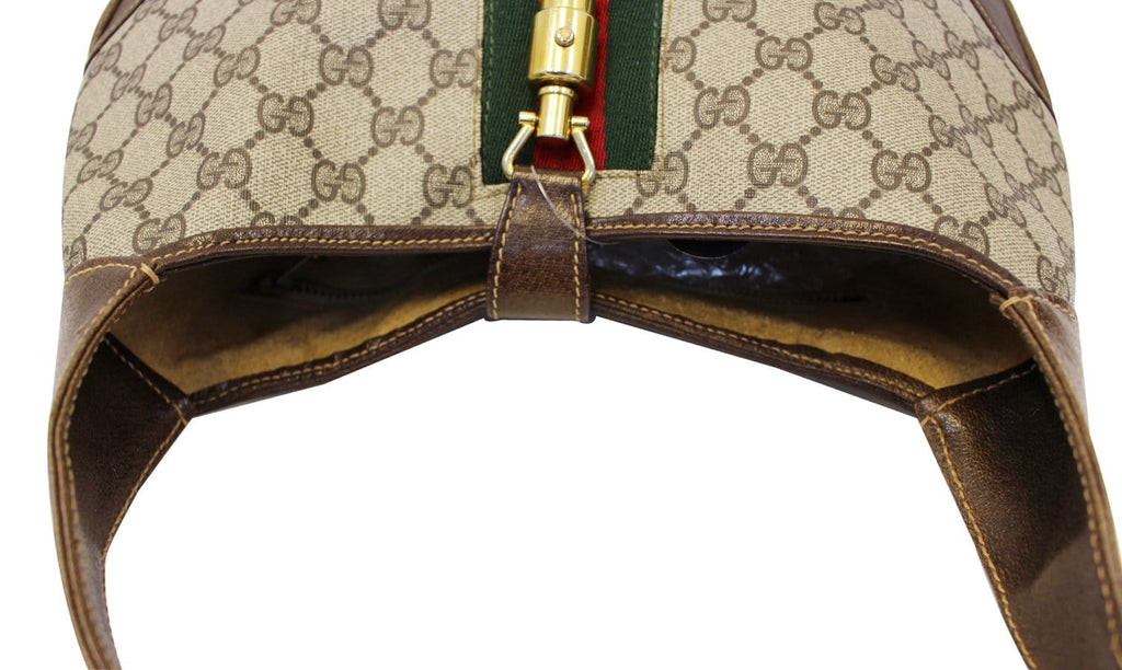 GUCCI Monogram GG Canvas Jackie O Hobo