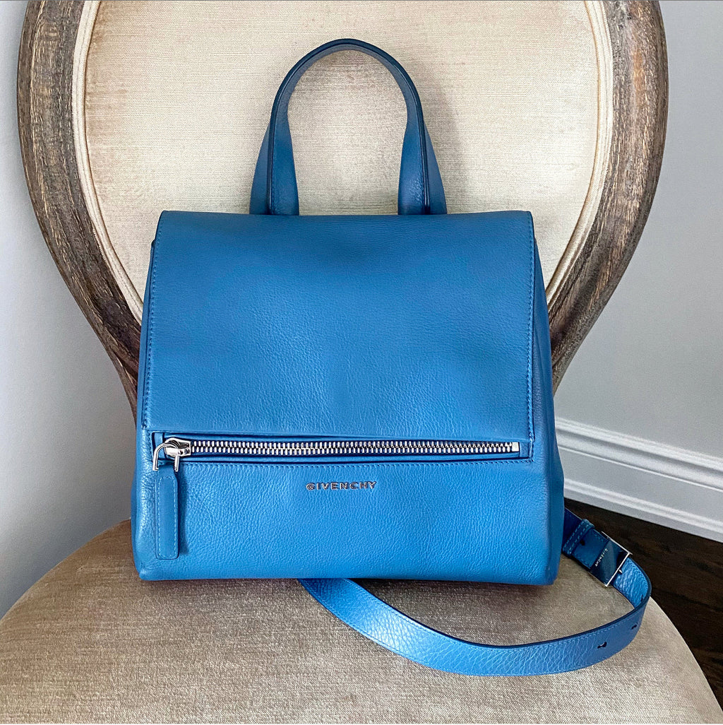 Givenchy Blue Leather Pandora Pure Crossbody Bag