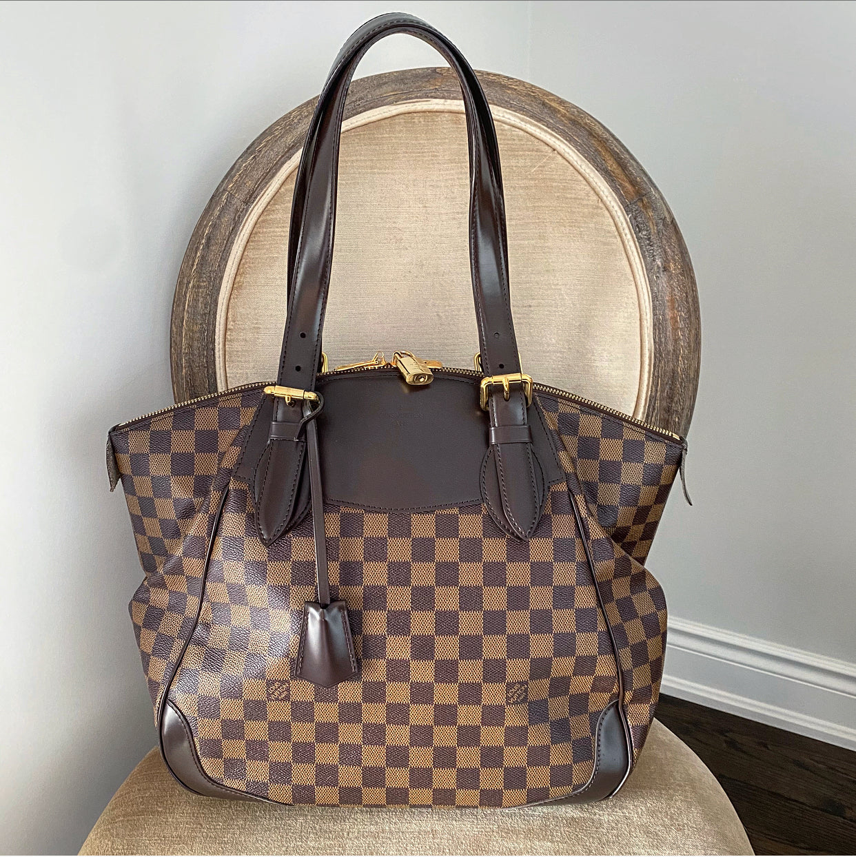Louis Vuitton Damier Ebene Verona MM Shoulder Bag