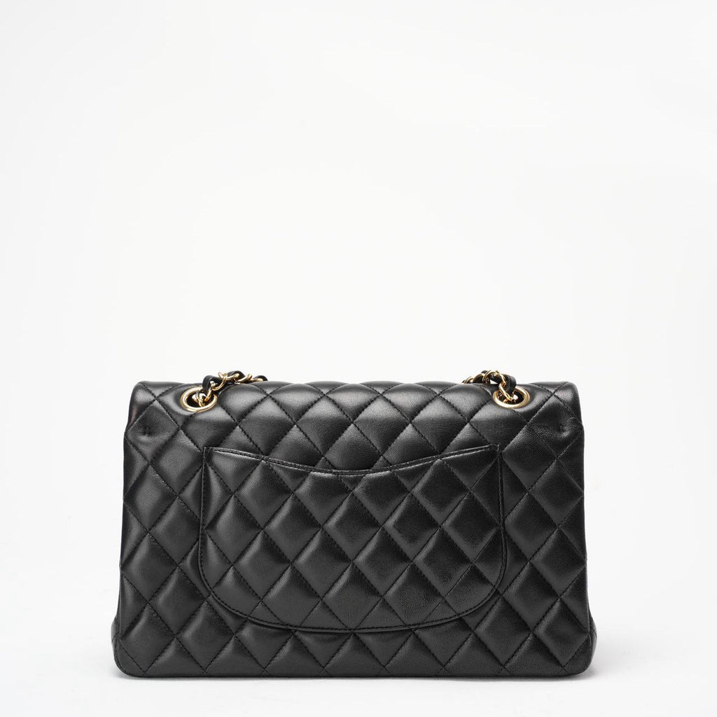 Chanel Black Medium Double Flap Lambskin 2014-2015