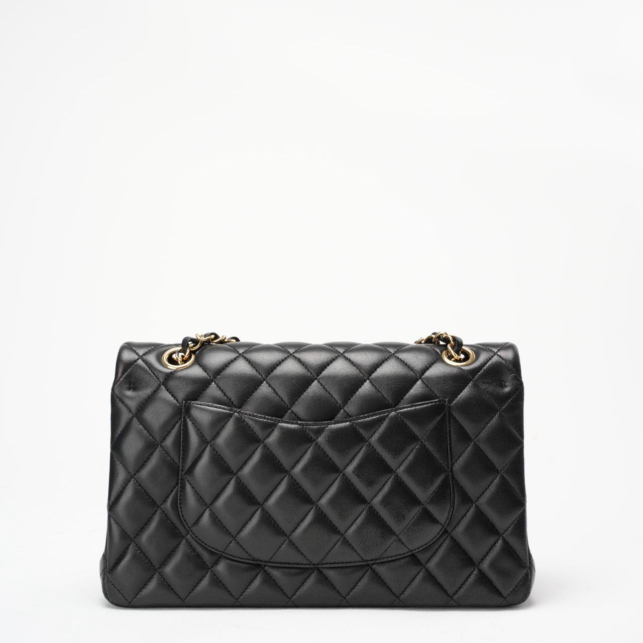 Chanel Black Medium Double Flap Lambskin 2014-2015