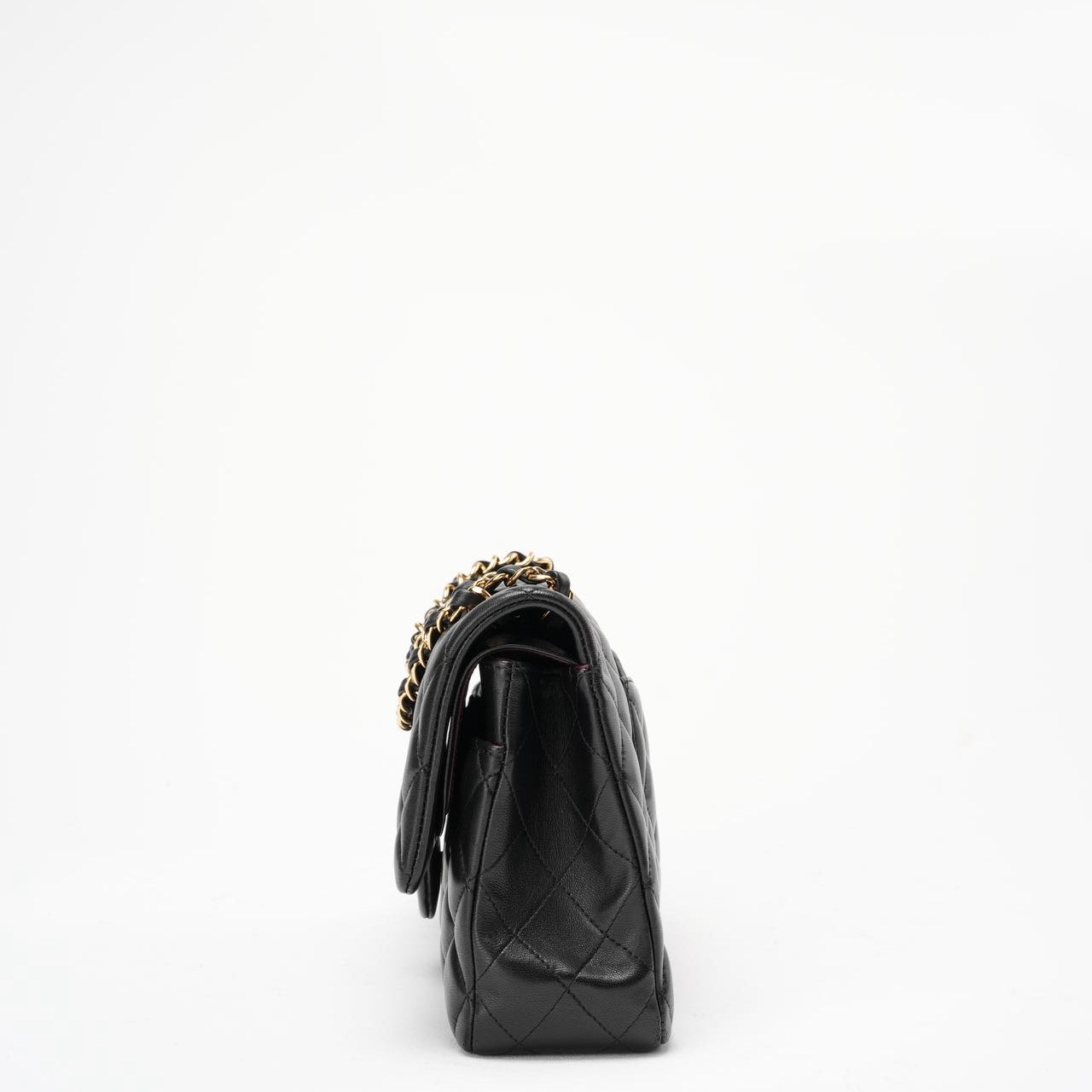 Chanel Black Medium Double Flap Lambskin 2014-2015