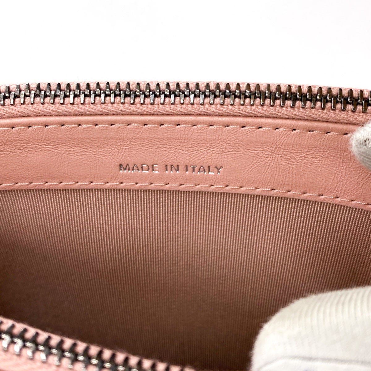 Chanel Quilted Calfskin Gabrielle Clutch On Chain Light Pink