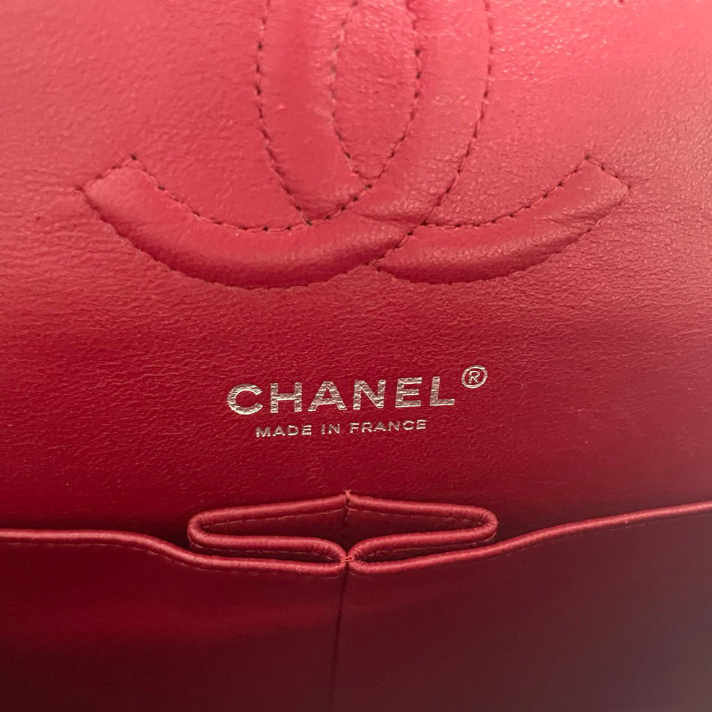 Chanel Burgundy Red Classic Flap Bag Caviar 2012