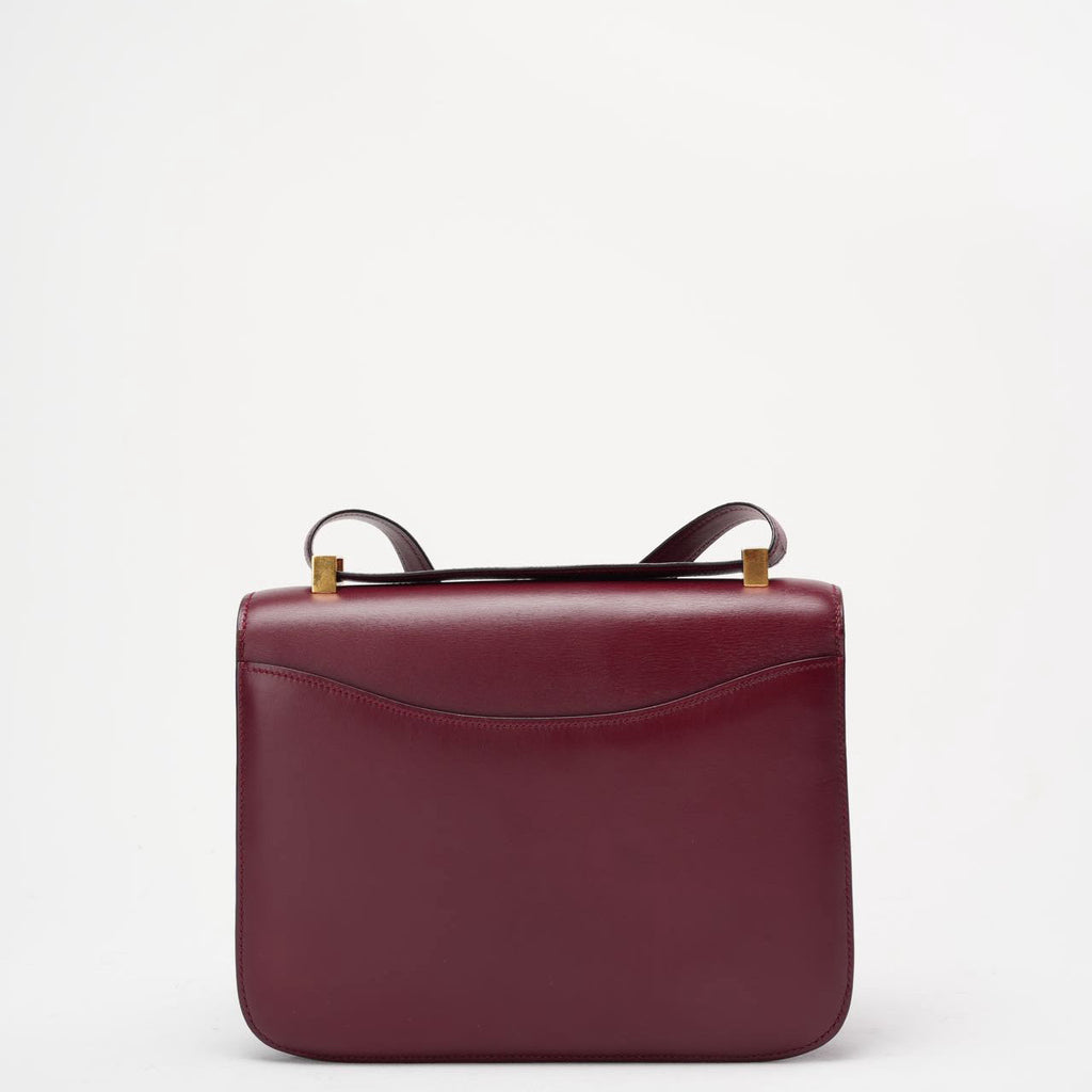 Hermes Vintage Constance 24 Burgundy Box 1980’s