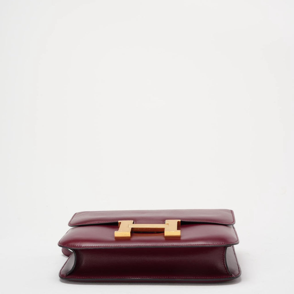 Hermes Vintage Constance 24 Burgundy Box 1980’s